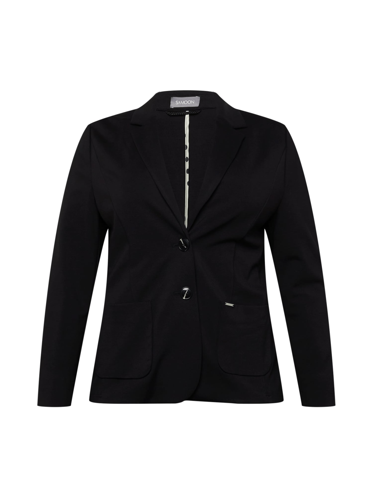 SAMOON Blazer  črna / bela