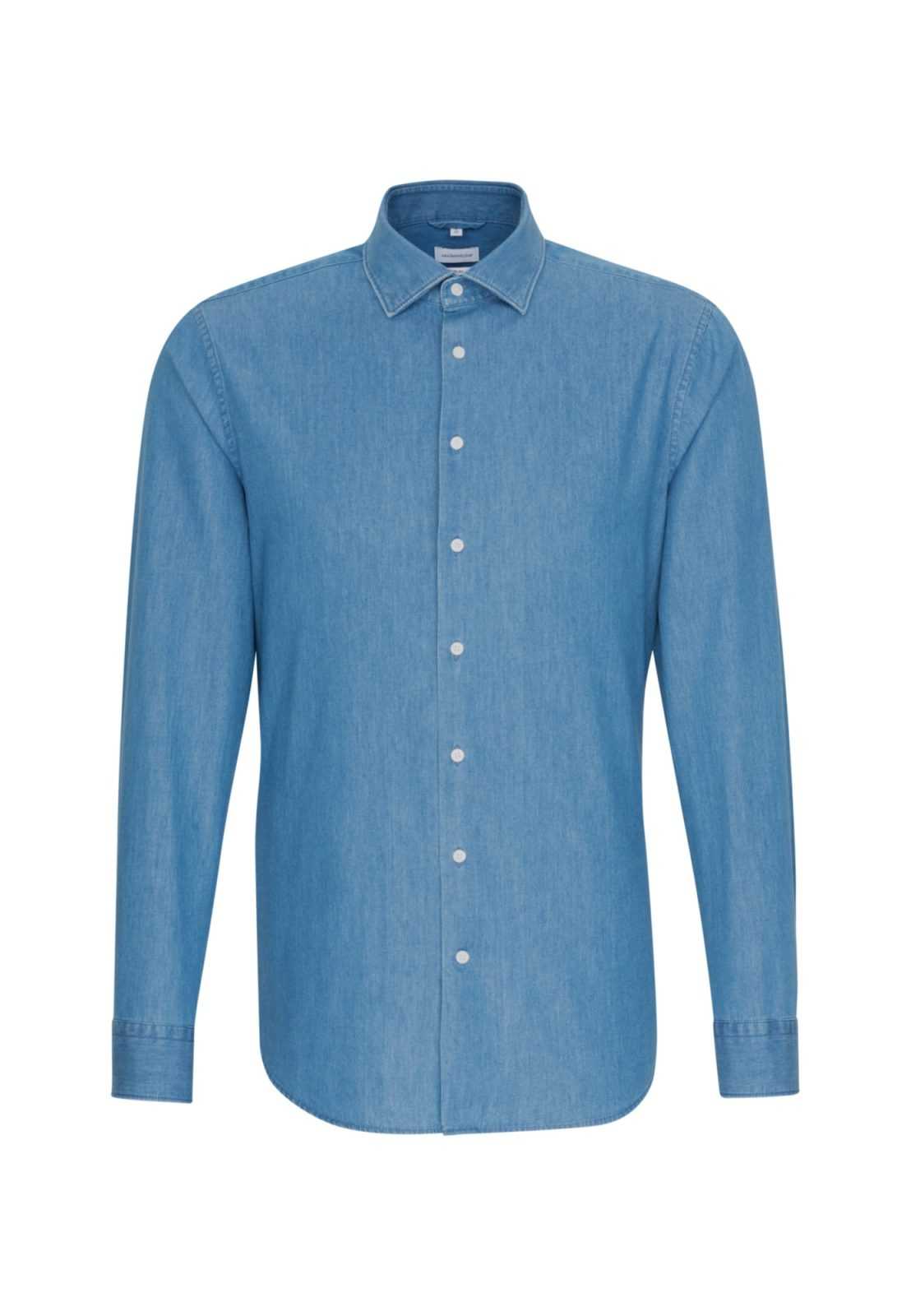 SEIDENSTICKER Srajca  moder denim