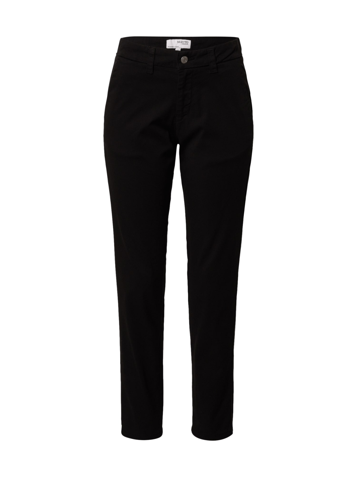 SELECTED FEMME Chino hlače 'SLFMILEY'  črna