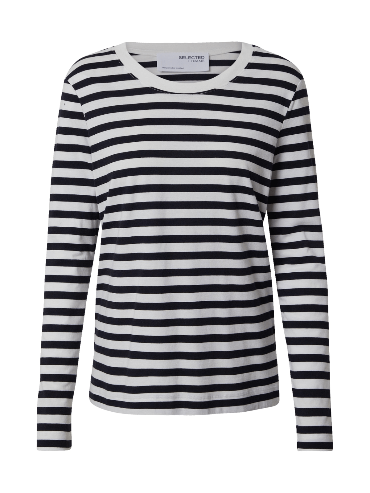 SELECTED FEMME Majica  črna / bela