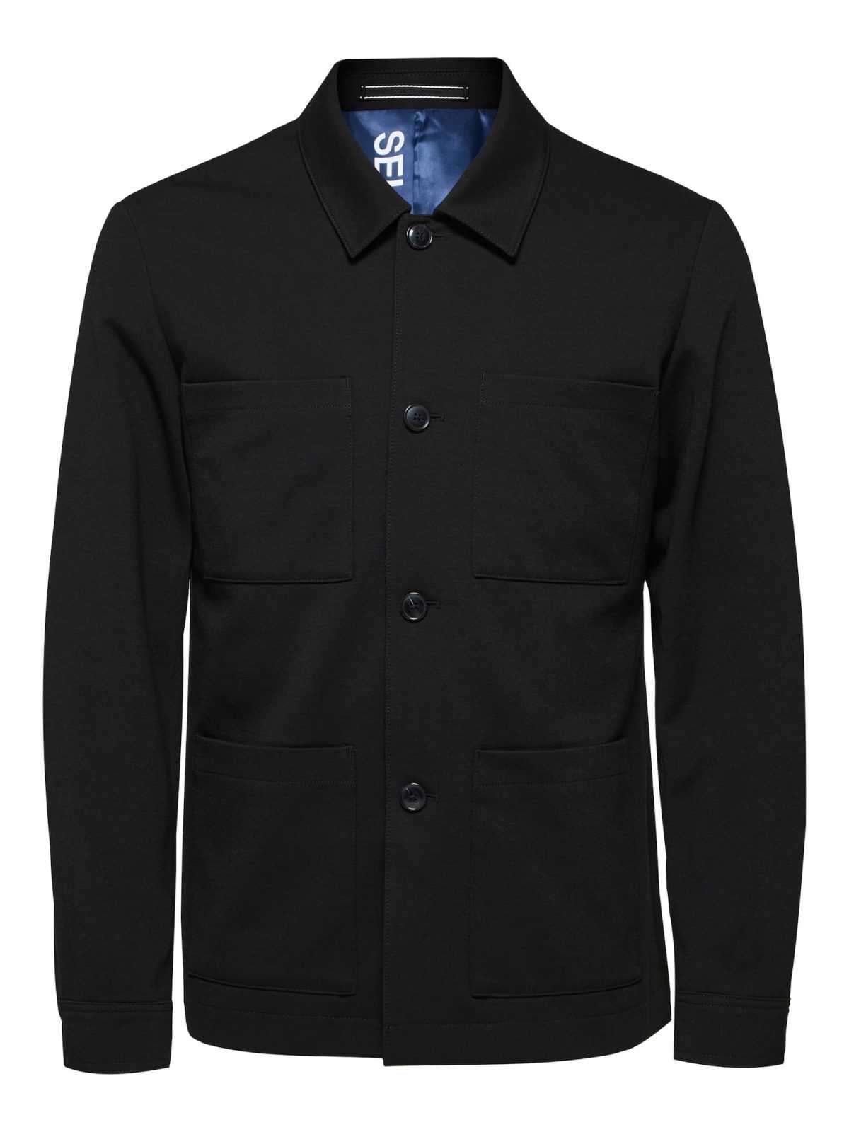 SELECTED HOMME Prehodna jakna  črna