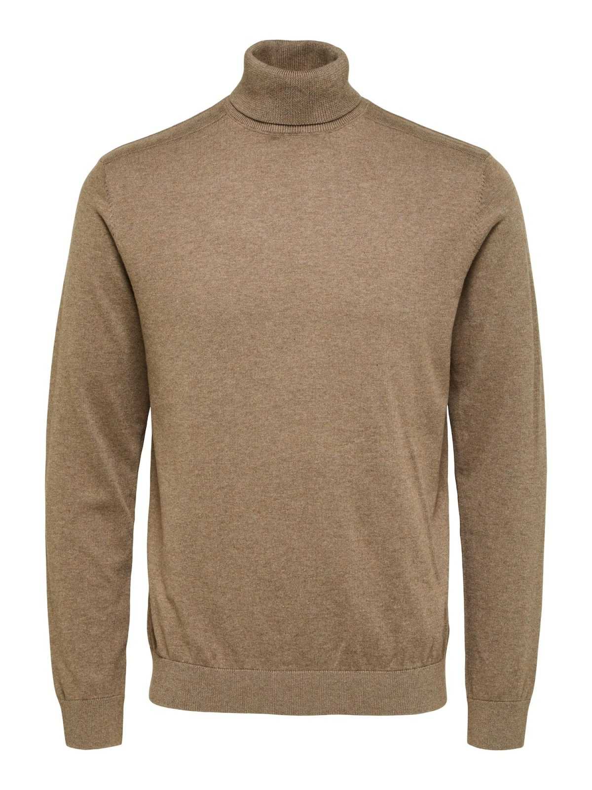 SELECTED HOMME Pulover 'Berg'  svetlo rjava