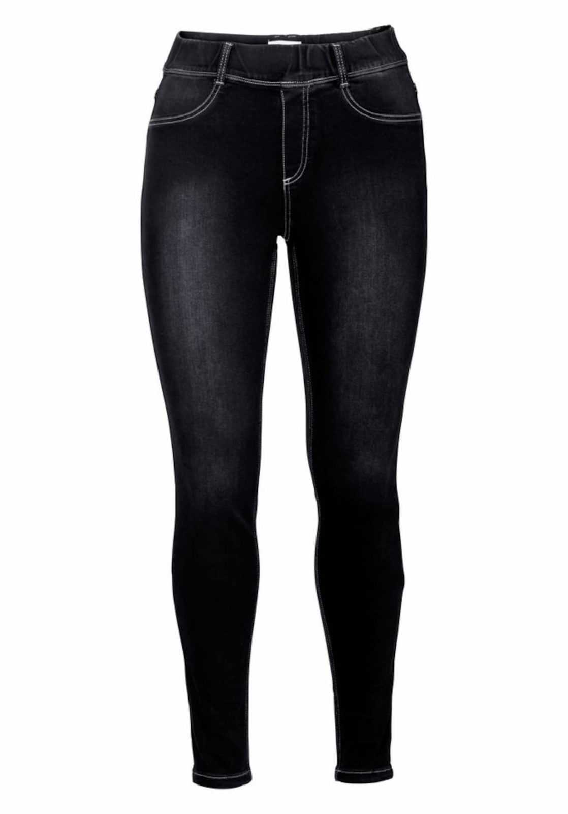 SHEEGO Kavbojke 'DIE BIKER'  črn denim