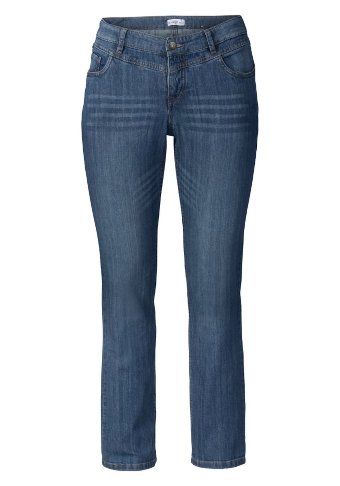 SHEEGO Kavbojke  moder denim