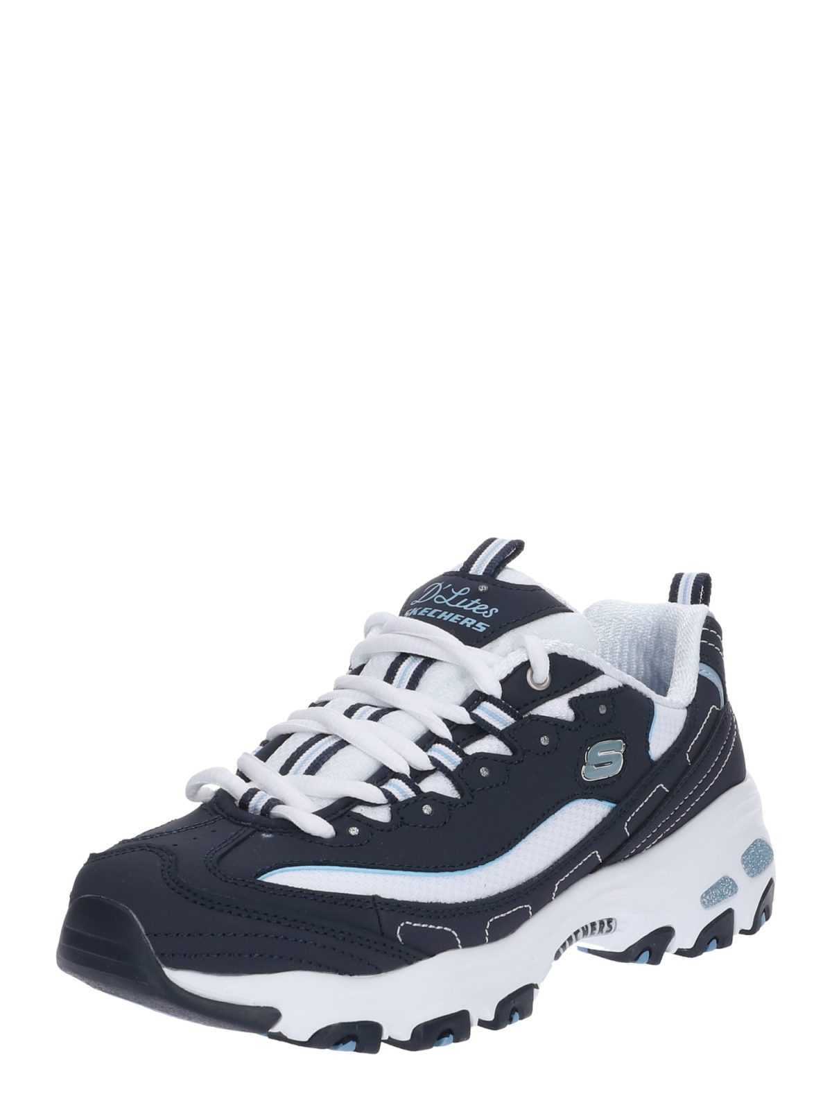 SKECHERS Nizke superge 'Biggest Fan'  mornarska / bela