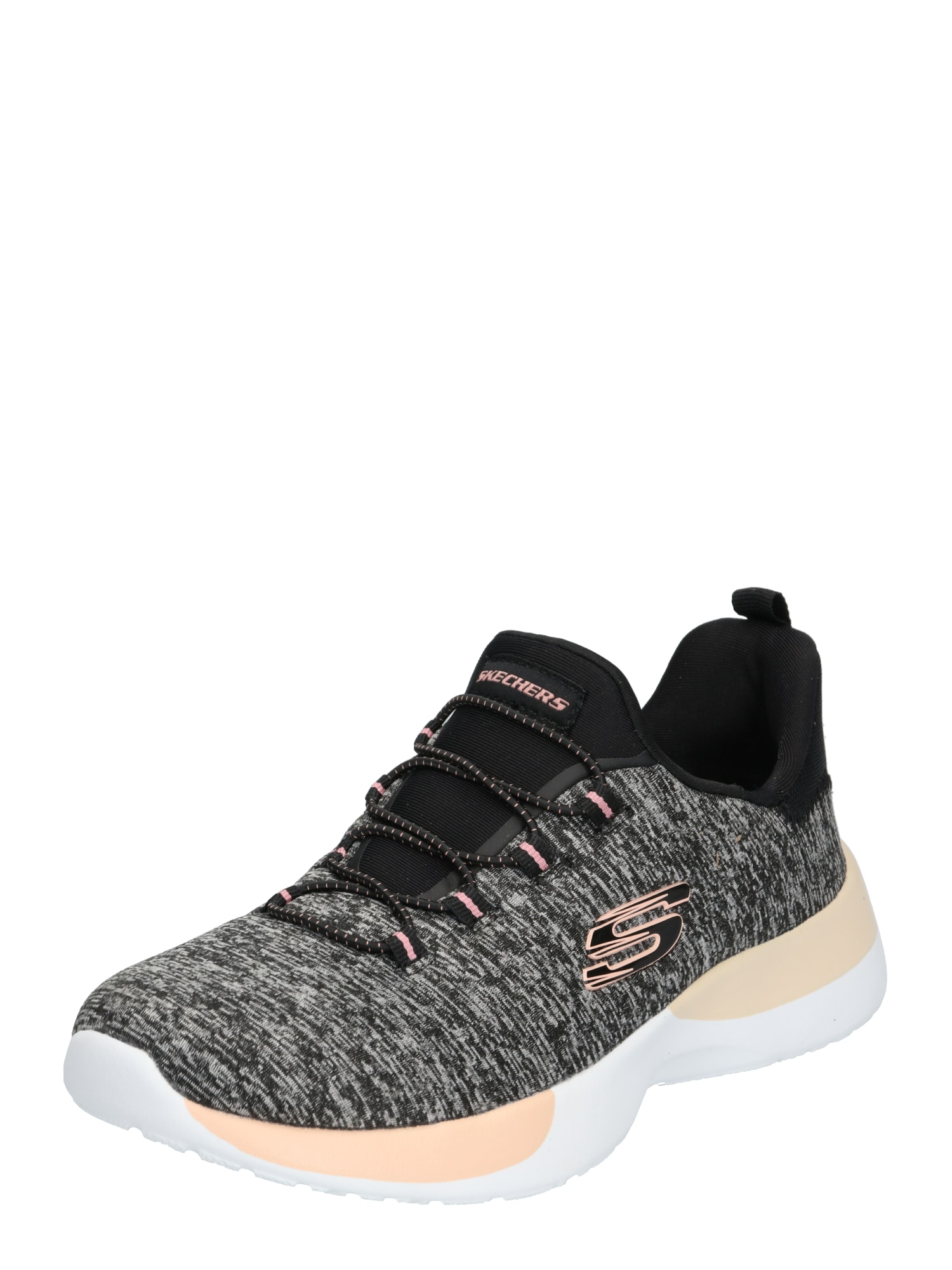 SKECHERS Nizke superge 'DYNAMIGHT - BREAK-THROUGH'  siva / roza / črna