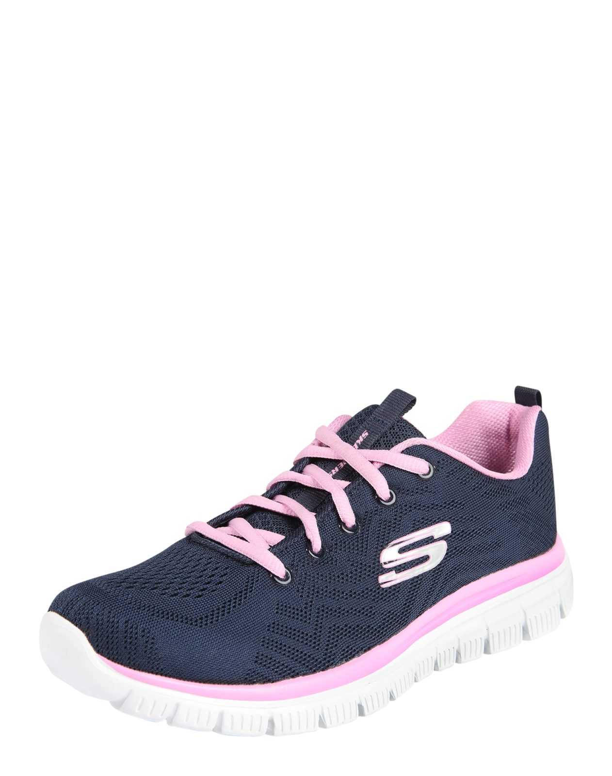 SKECHERS Nizke superge 'Graceful Get Connected'  mornarska / roza / bela