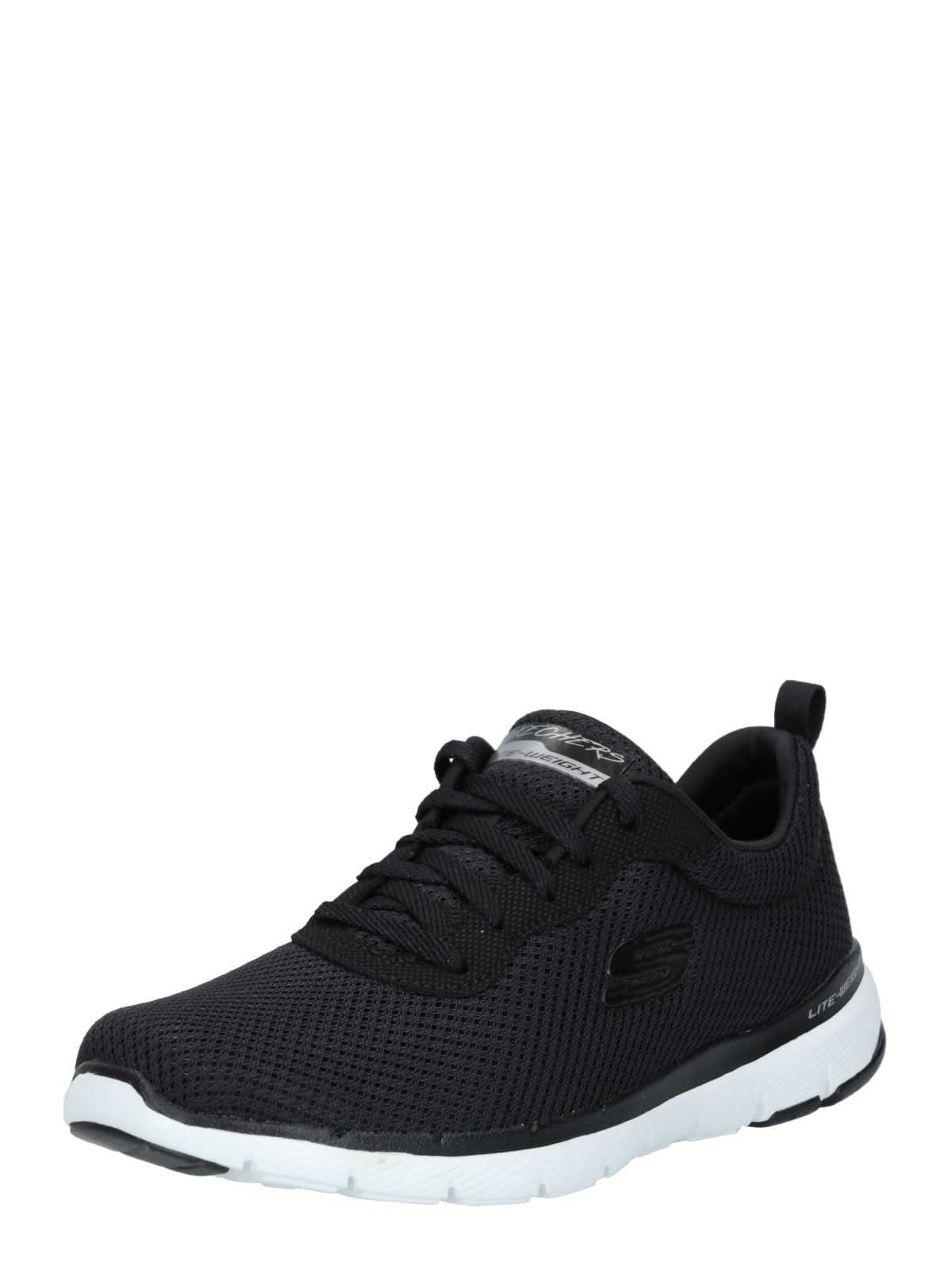 SKECHERS Nizke superge  črna / naravno bela