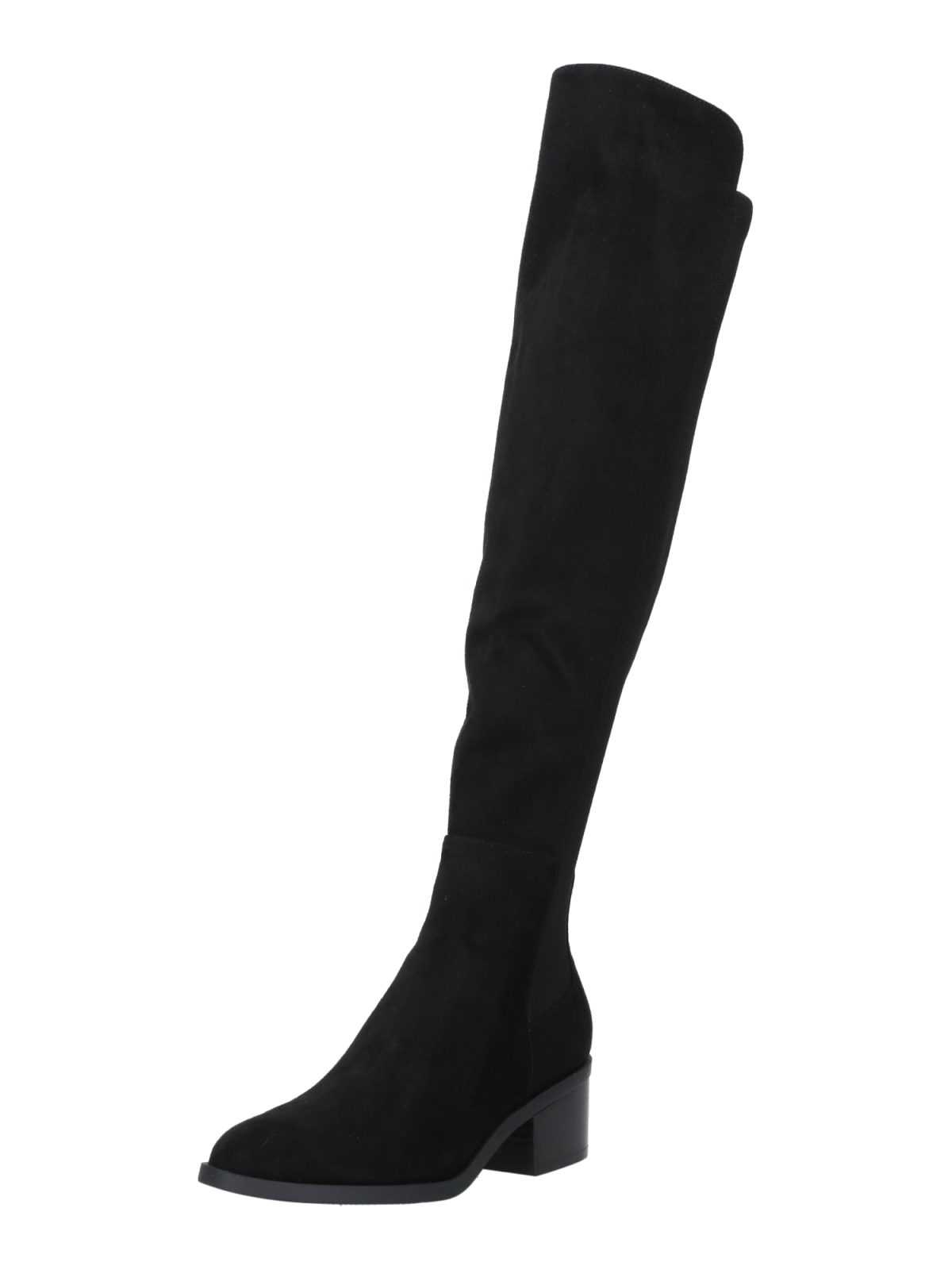 STEVE MADDEN Škornji čez koleno 'Graphite'  črna