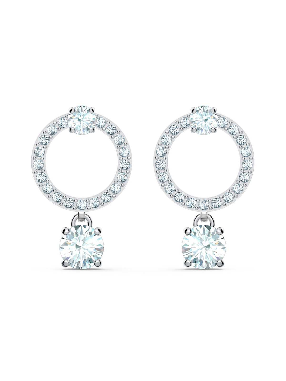 Swarovski Uhani 'Attract Circle'  srebrna