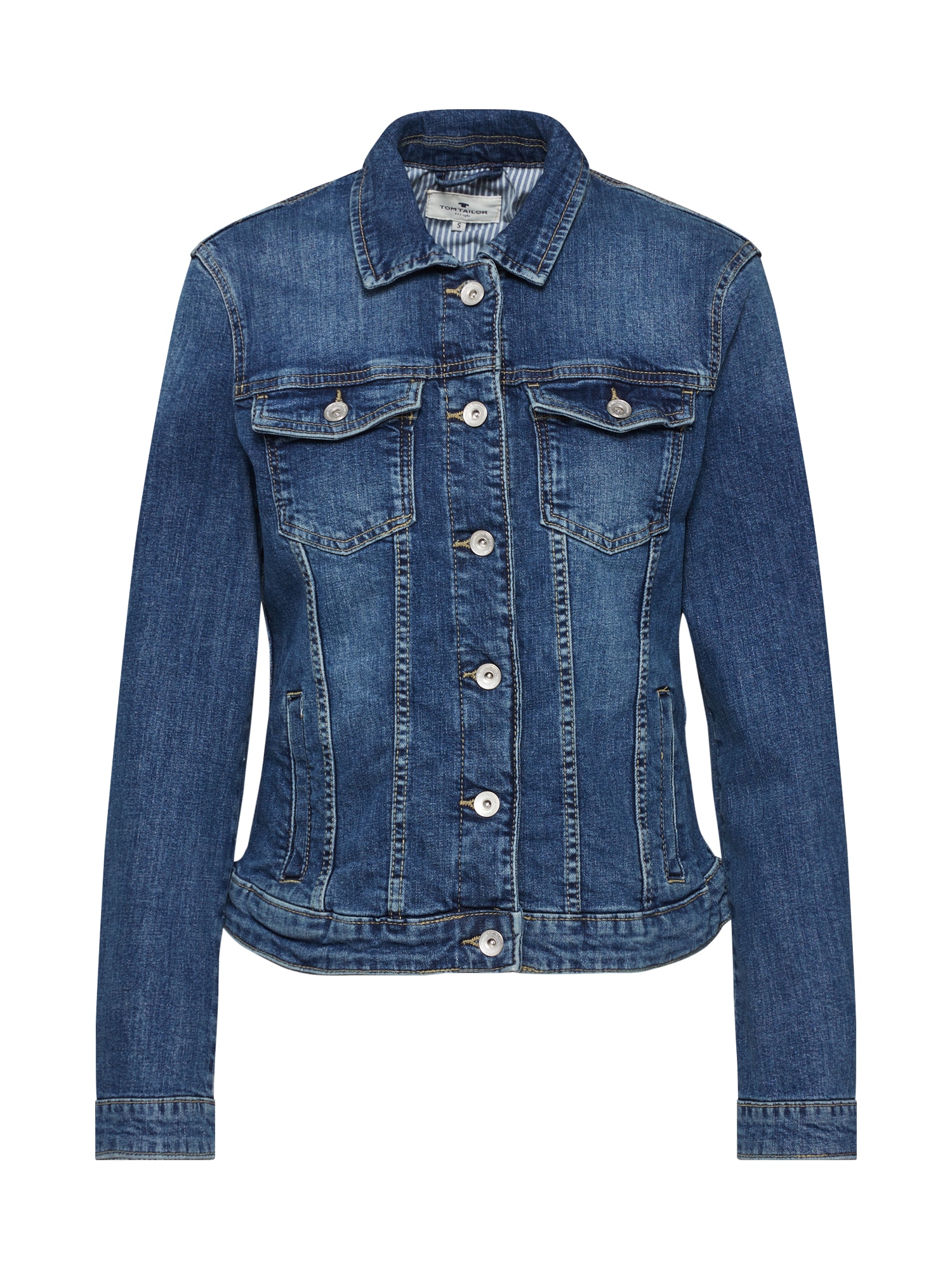 TOM TAILOR Prehodna jakna  moder denim