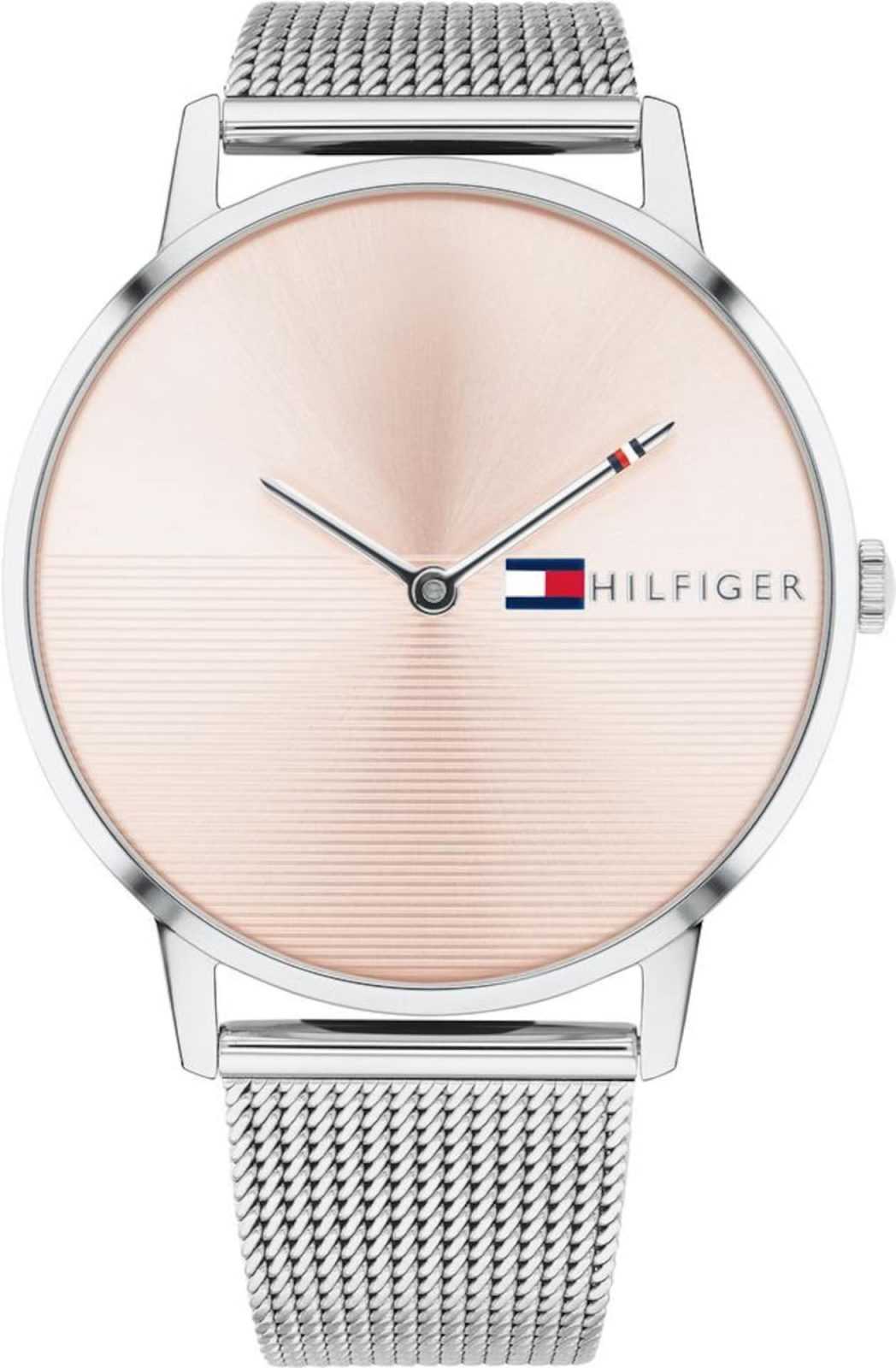 TOMMY HILFIGER Analogna ura 'Alex 1781970'  staro roza / srebrna