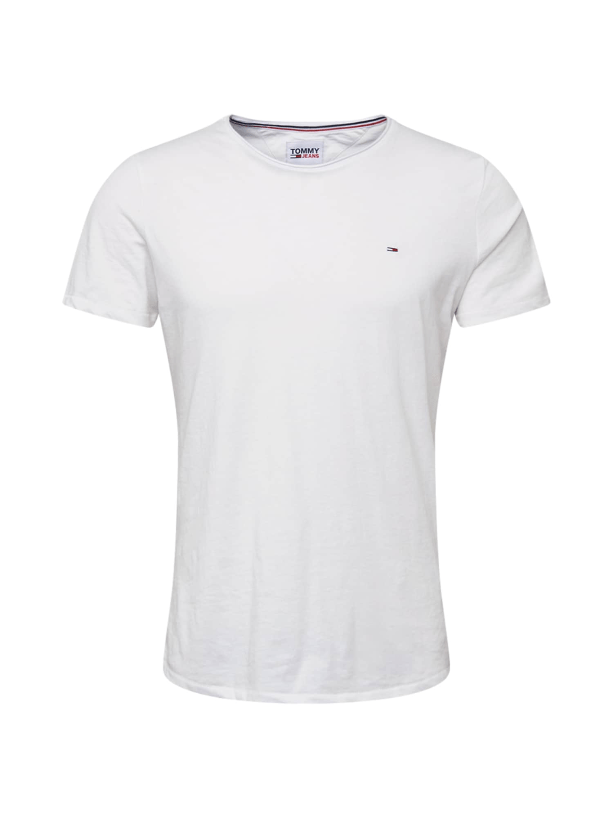Tommy Jeans Majica  mornarska / ognjeno rdeča / bela