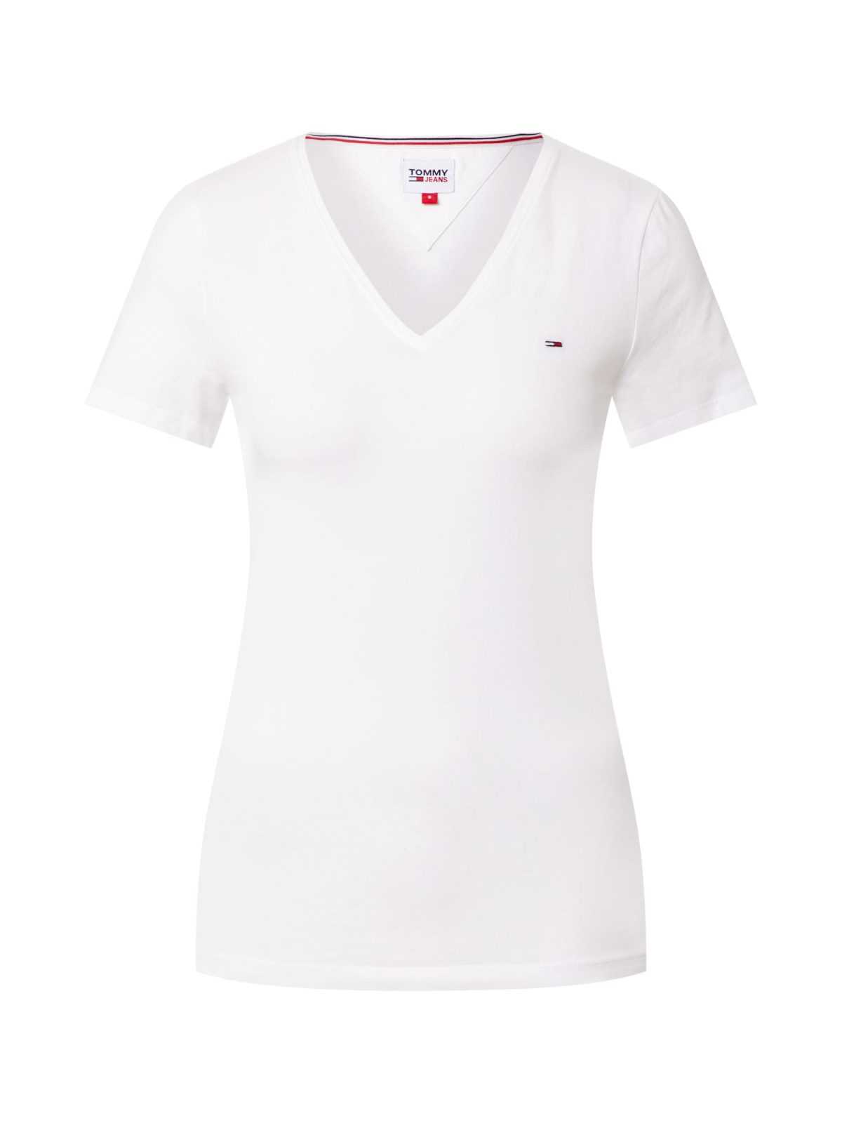 Tommy Jeans Majica  mornarska / rdeča / bela