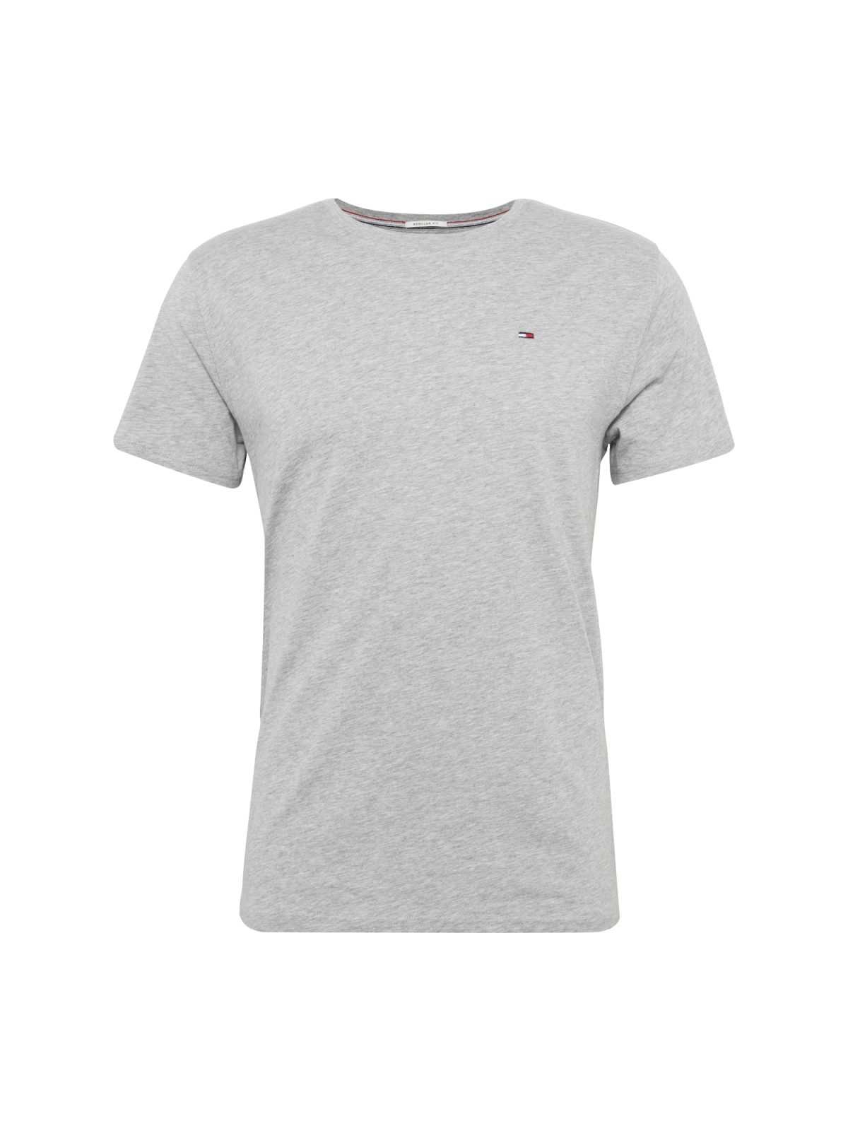Tommy Jeans Majica  mornarska / svetlo siva / ognjeno rdeča / bela