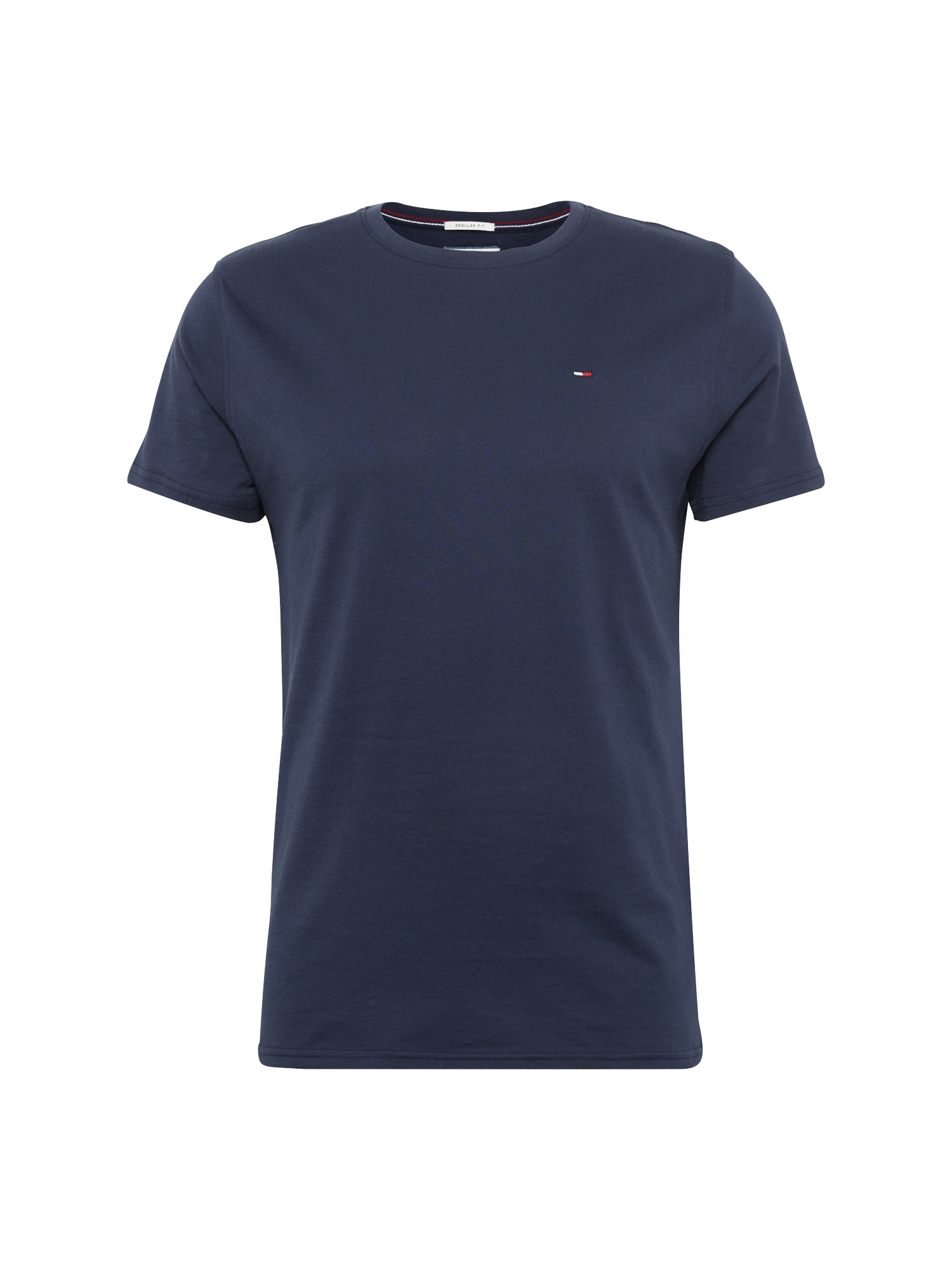 Tommy Jeans Majica  temno modra / ognjeno rdeča / bela