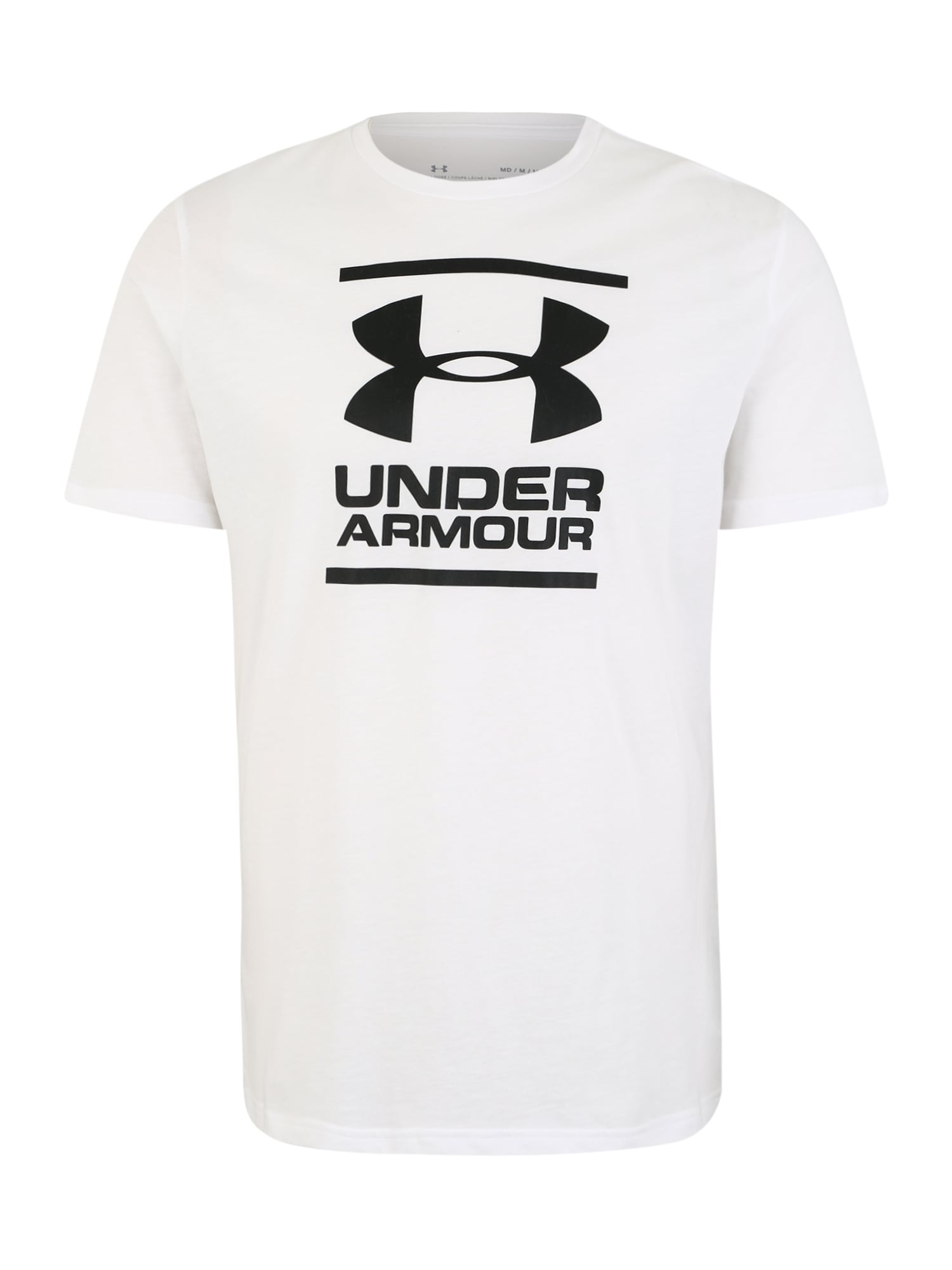 UNDER ARMOUR Funkcionalna majica 'Foundation'  črna / bela