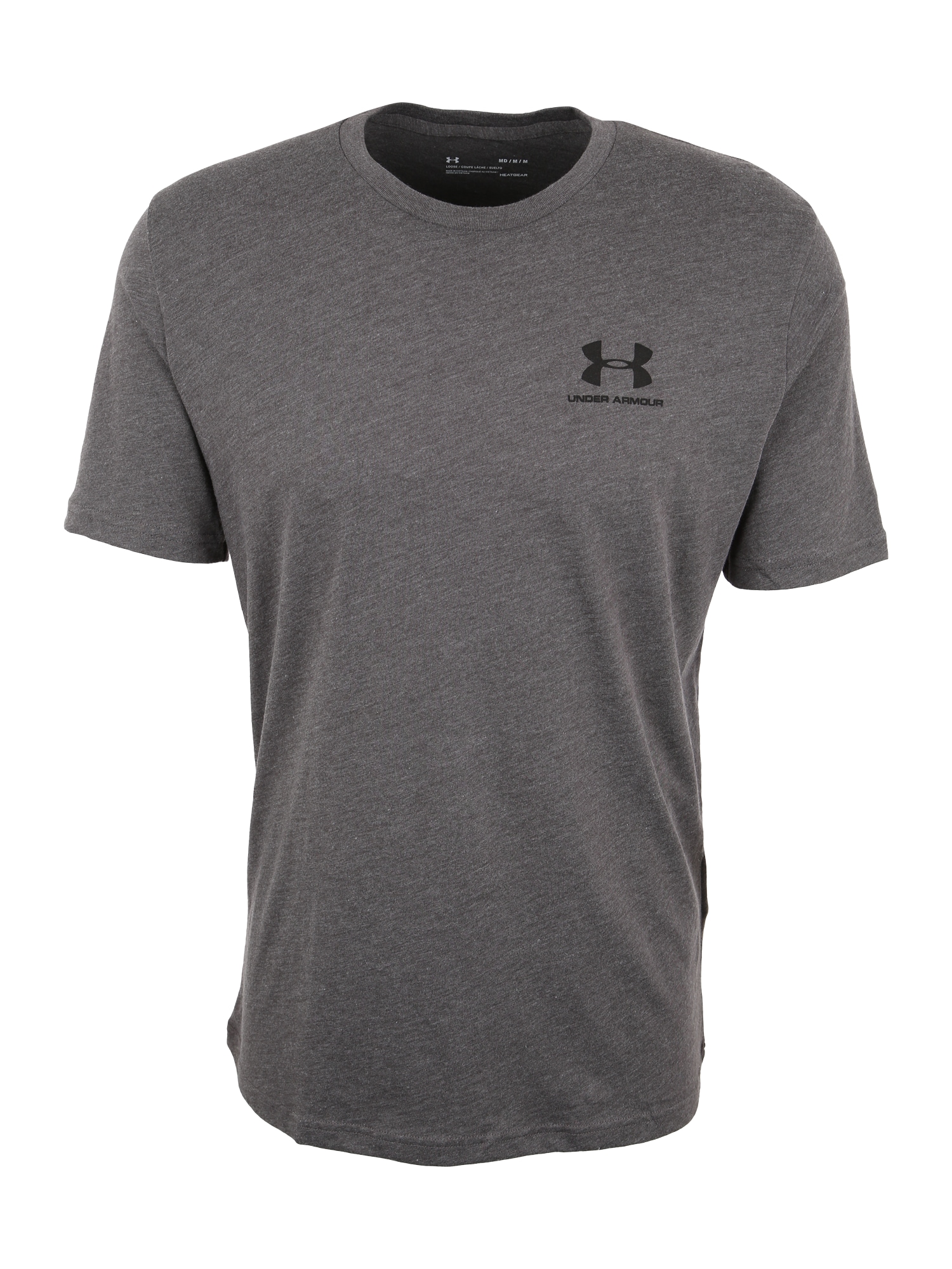 UNDER ARMOUR Funkcionalna majica 'Sportstyle'  pegasto siva / črna