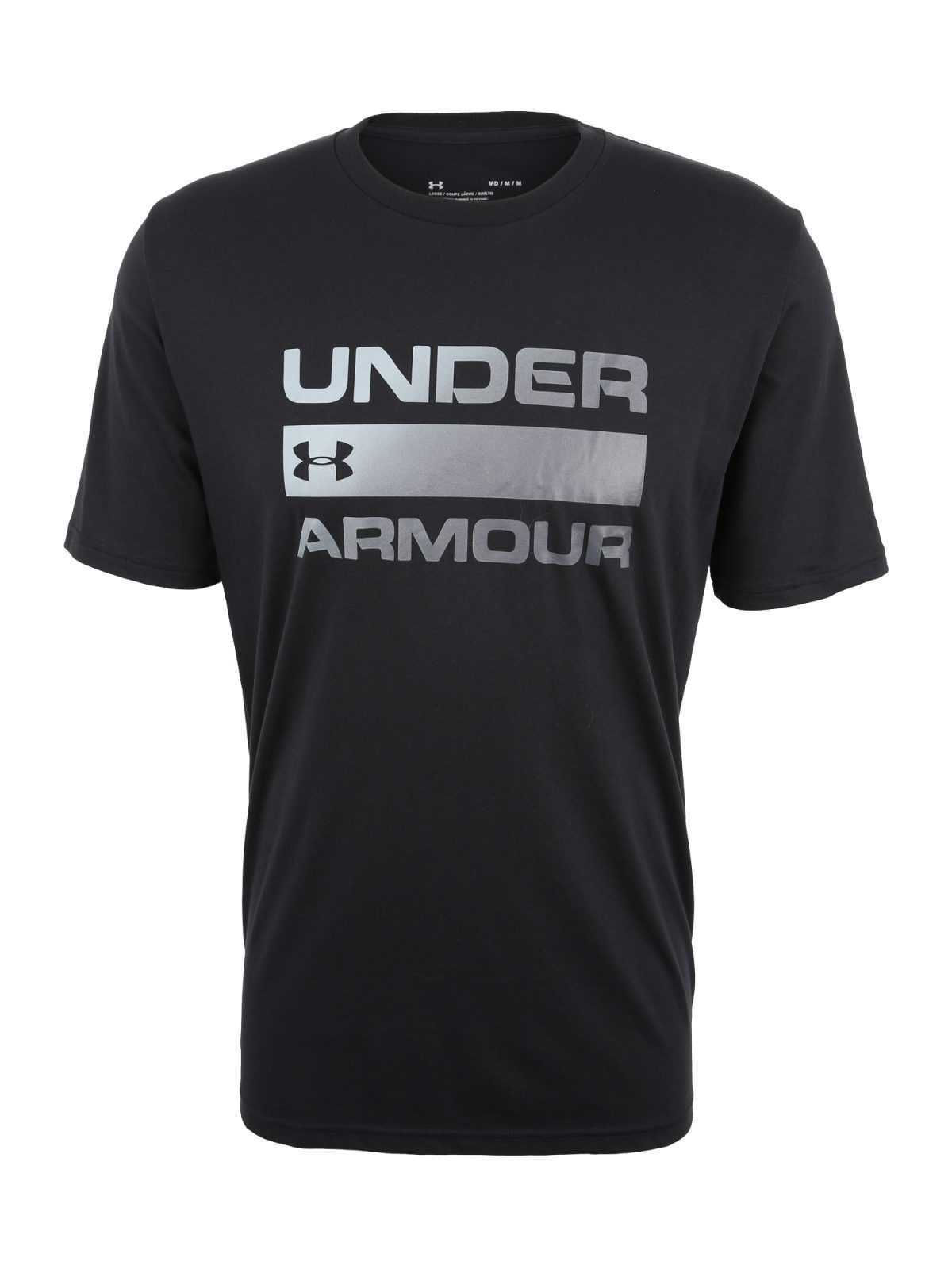 UNDER ARMOUR Funkcionalna majica 'Team Issue'  črna / srebrna