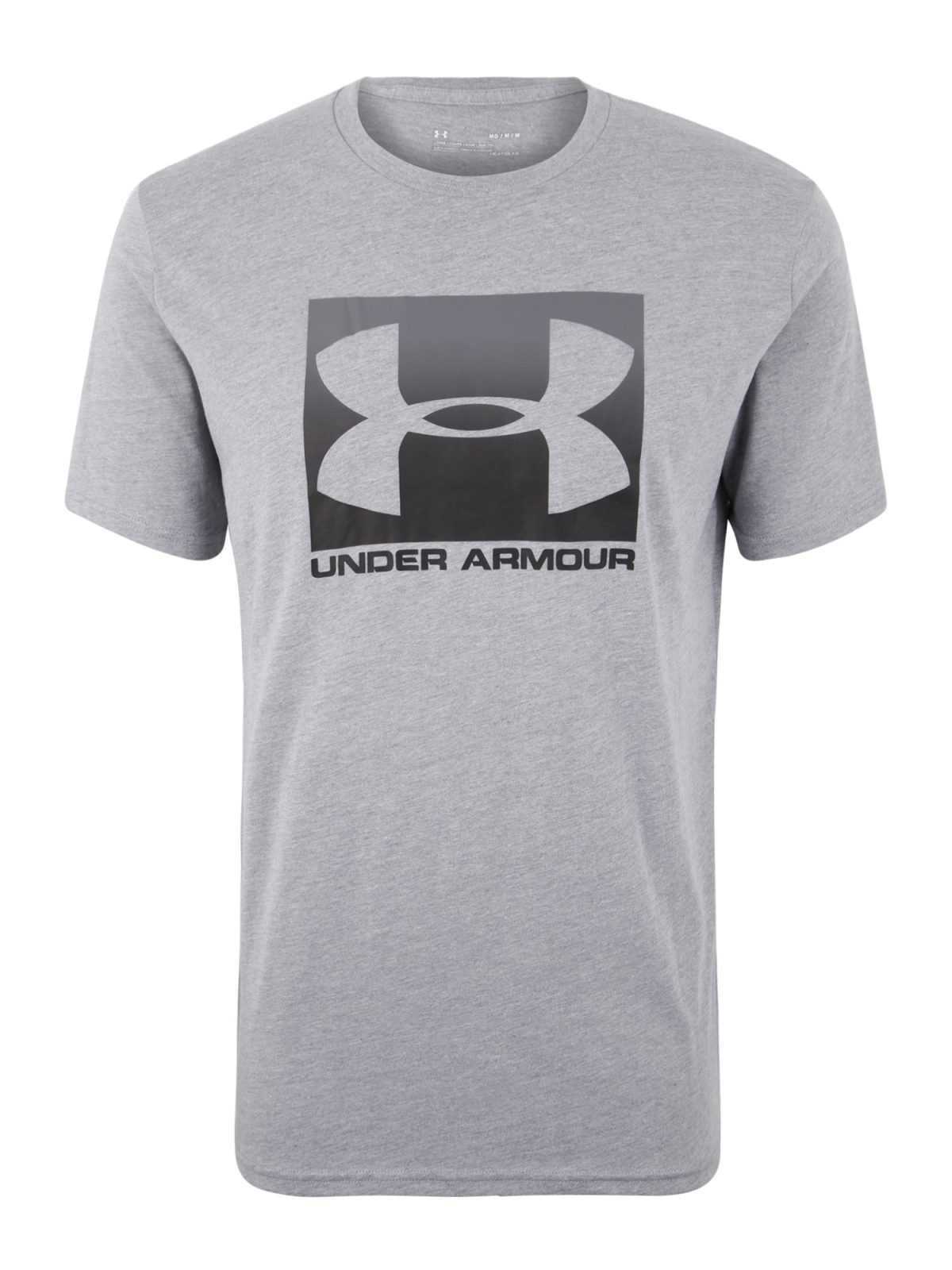 UNDER ARMOUR Funkcionalna majica  pegasto siva / črna