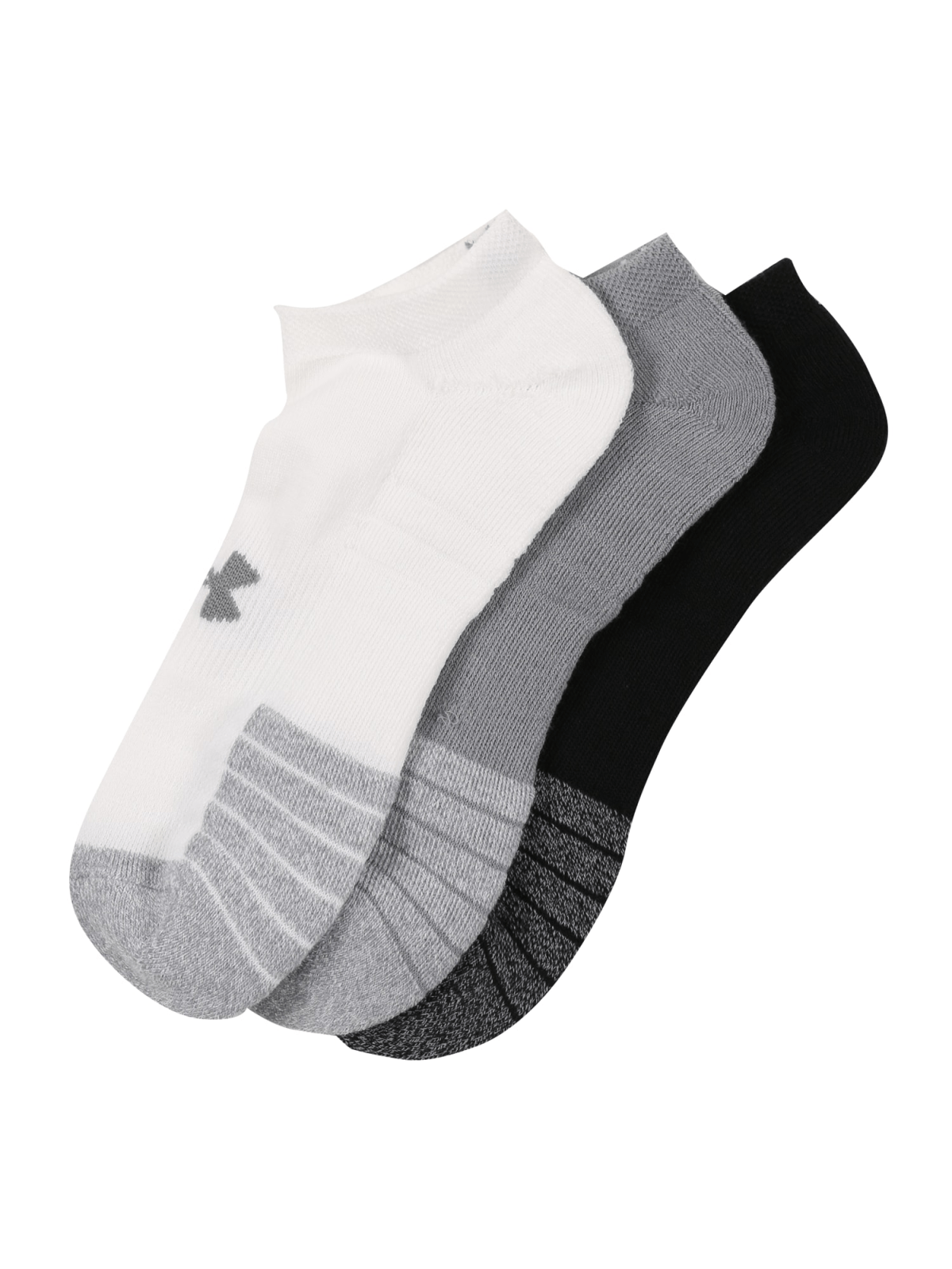 UNDER ARMOUR Športne nogavice  siva / črna / bela