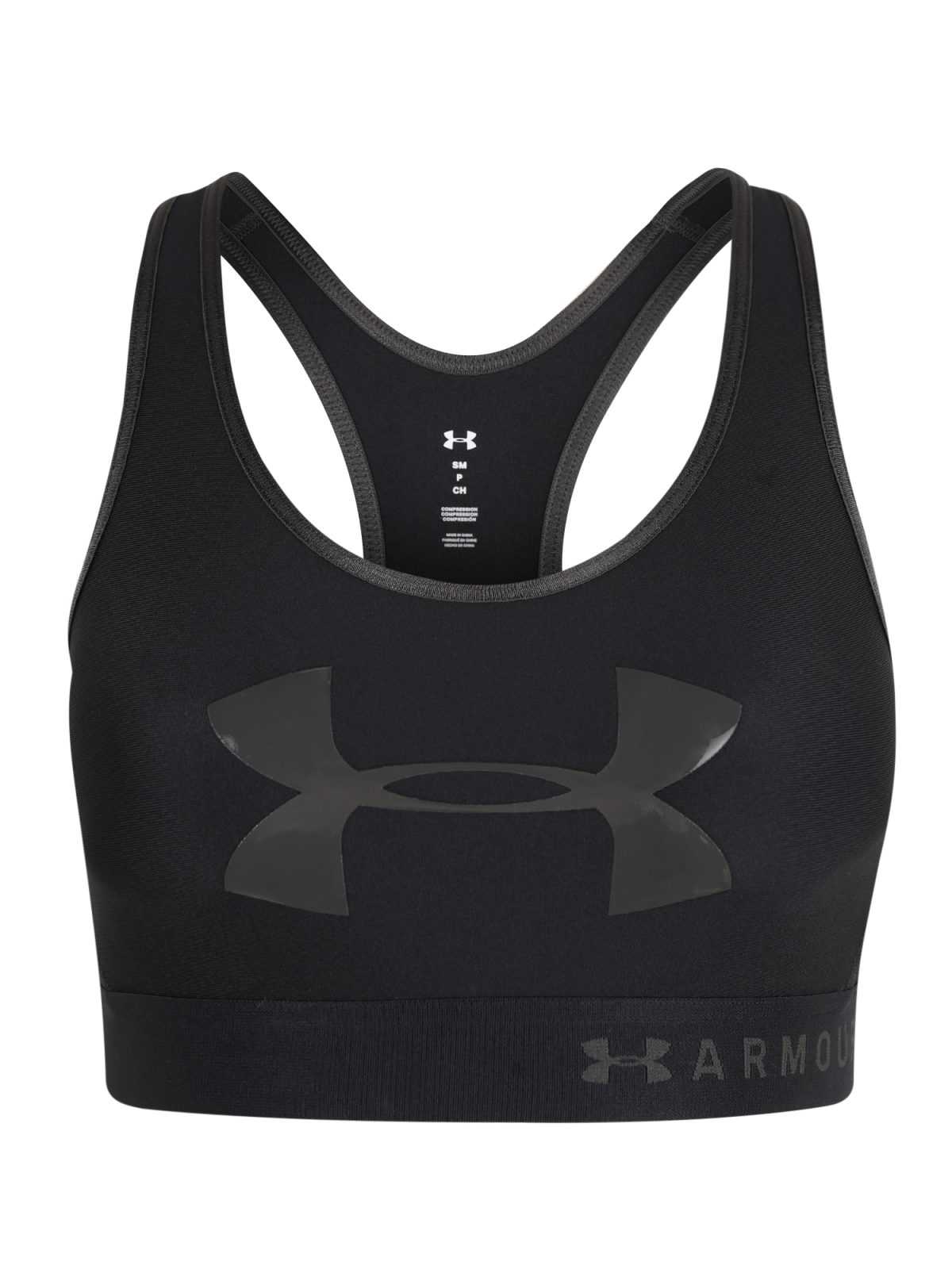 UNDER ARMOUR Športni nederček  temno siva / črna