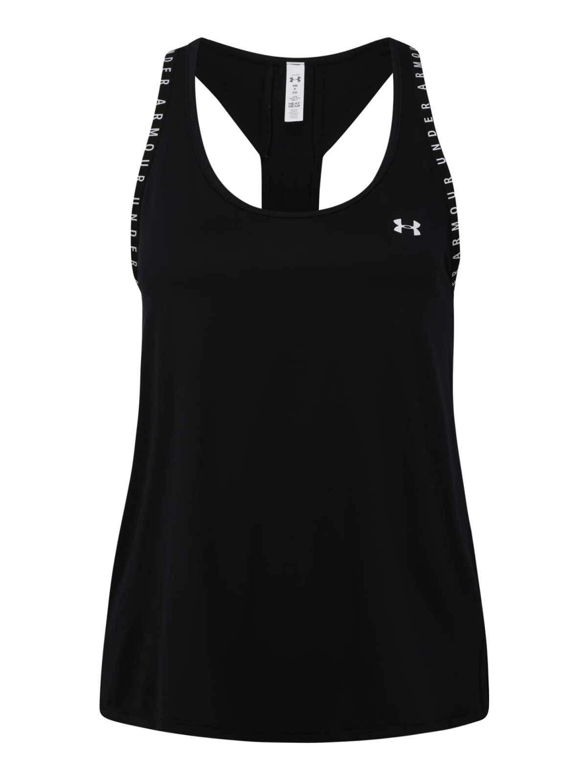 UNDER ARMOUR Športni top  črna / bela