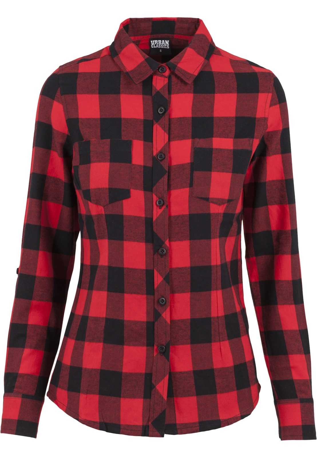 Urban Classics Bluza  ognjeno rdeča / črna