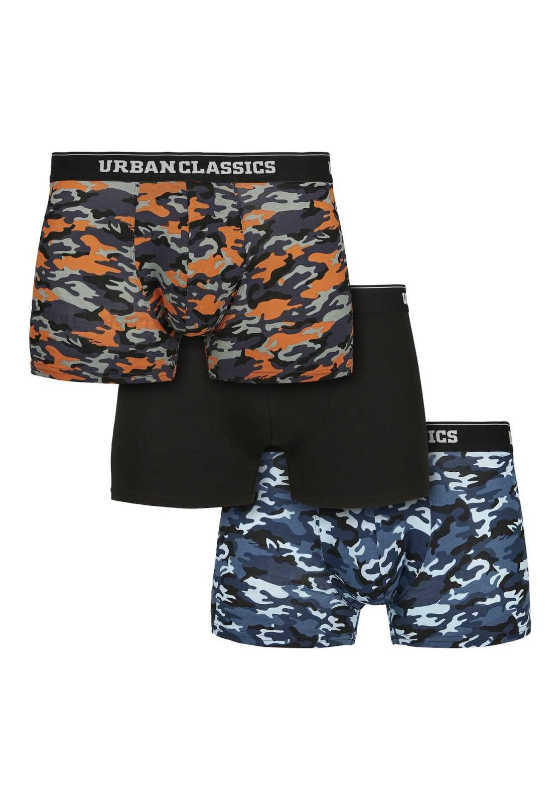Urban Classics Boksarice  dimno modra / golobje modra / oranžna / črna