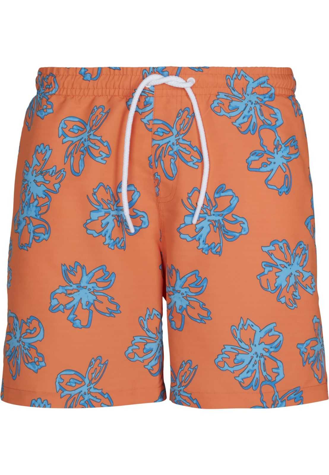 Urban Classics Kratke kopalne hlače  dimno modra / mandarina