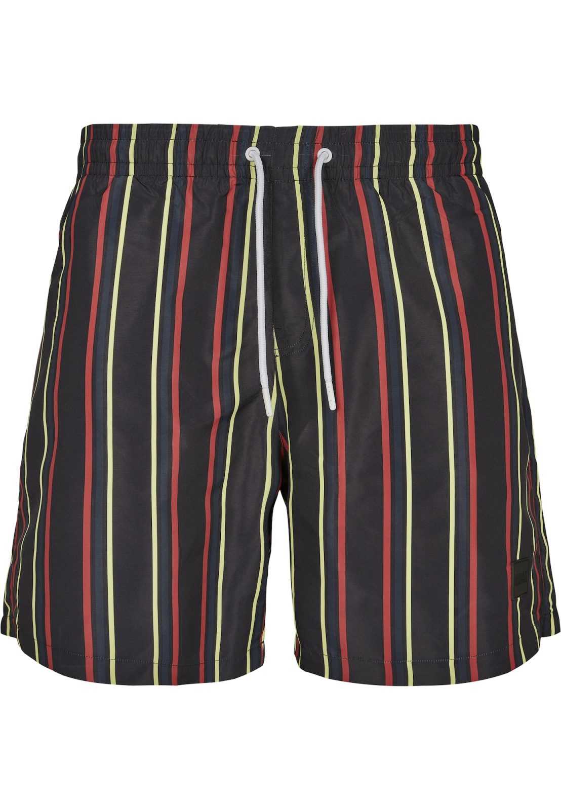 Urban Classics Kratke kopalne hlače  mornarska / rumena / rdeča