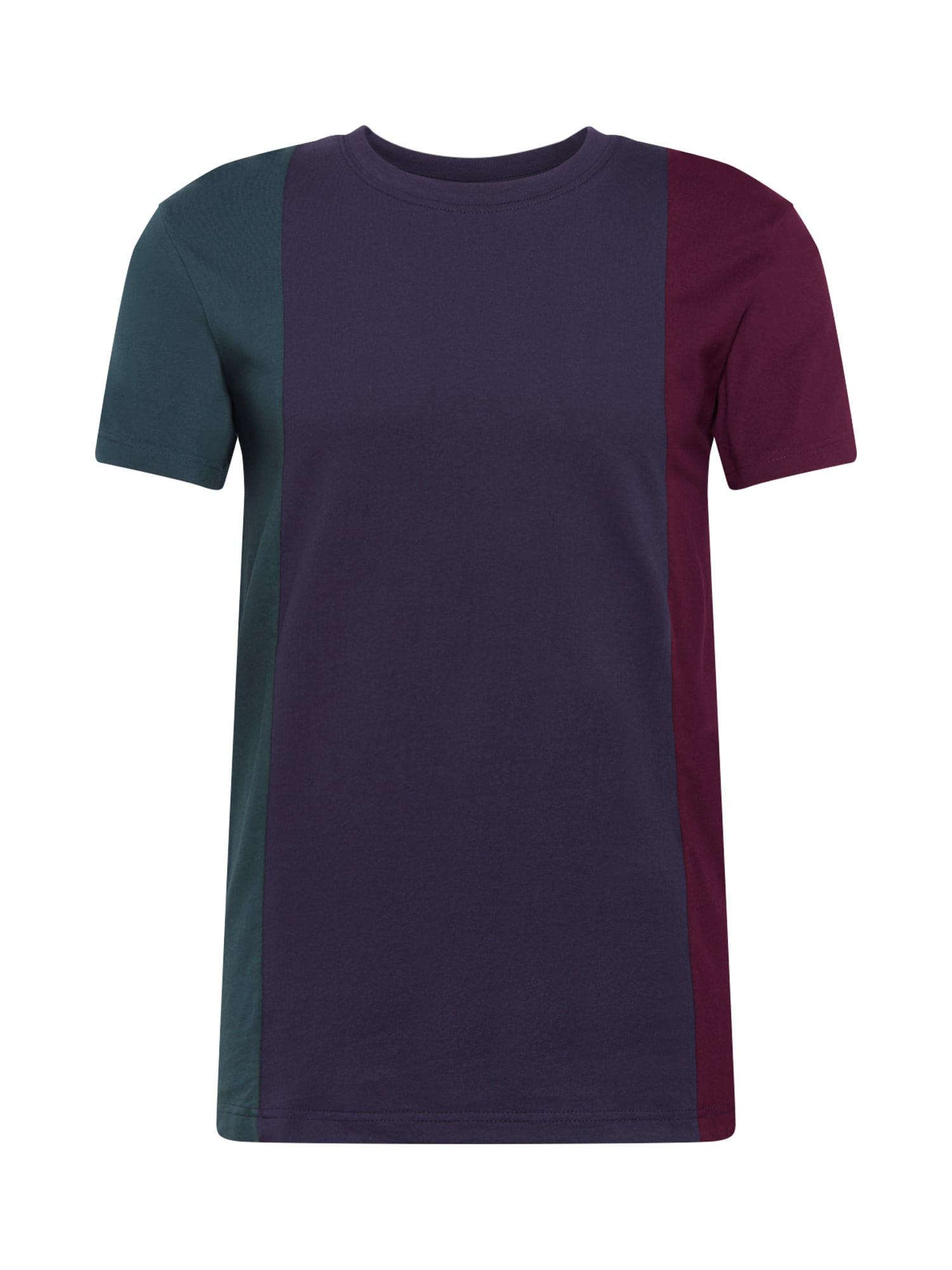 Urban Classics Majica 'Tripple Tee'  mornarska / jelka / burgund