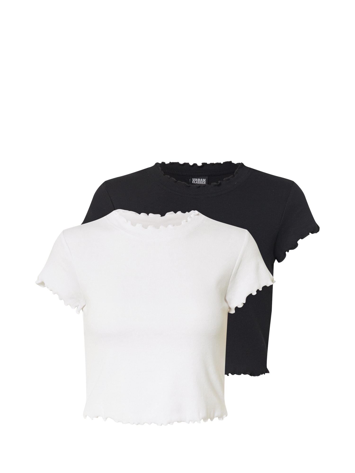 Urban Classics Majica  črna / bela