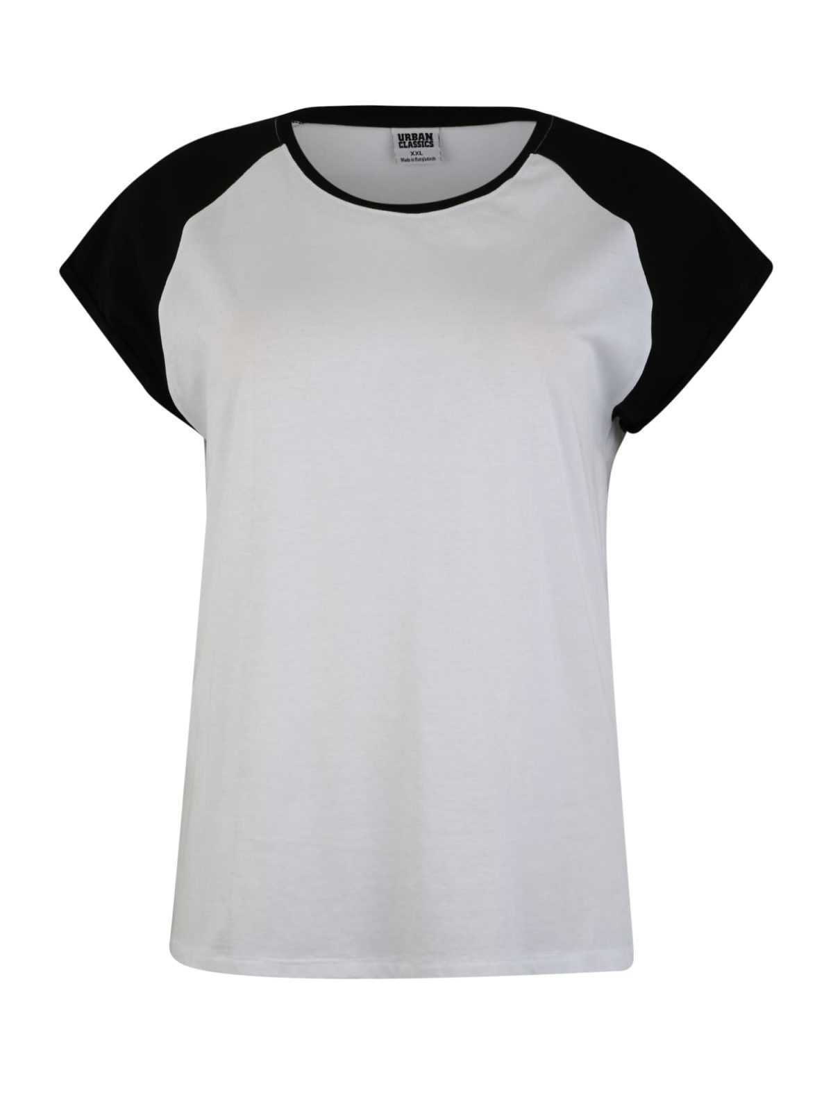 Urban Classics Majica  črna / bela