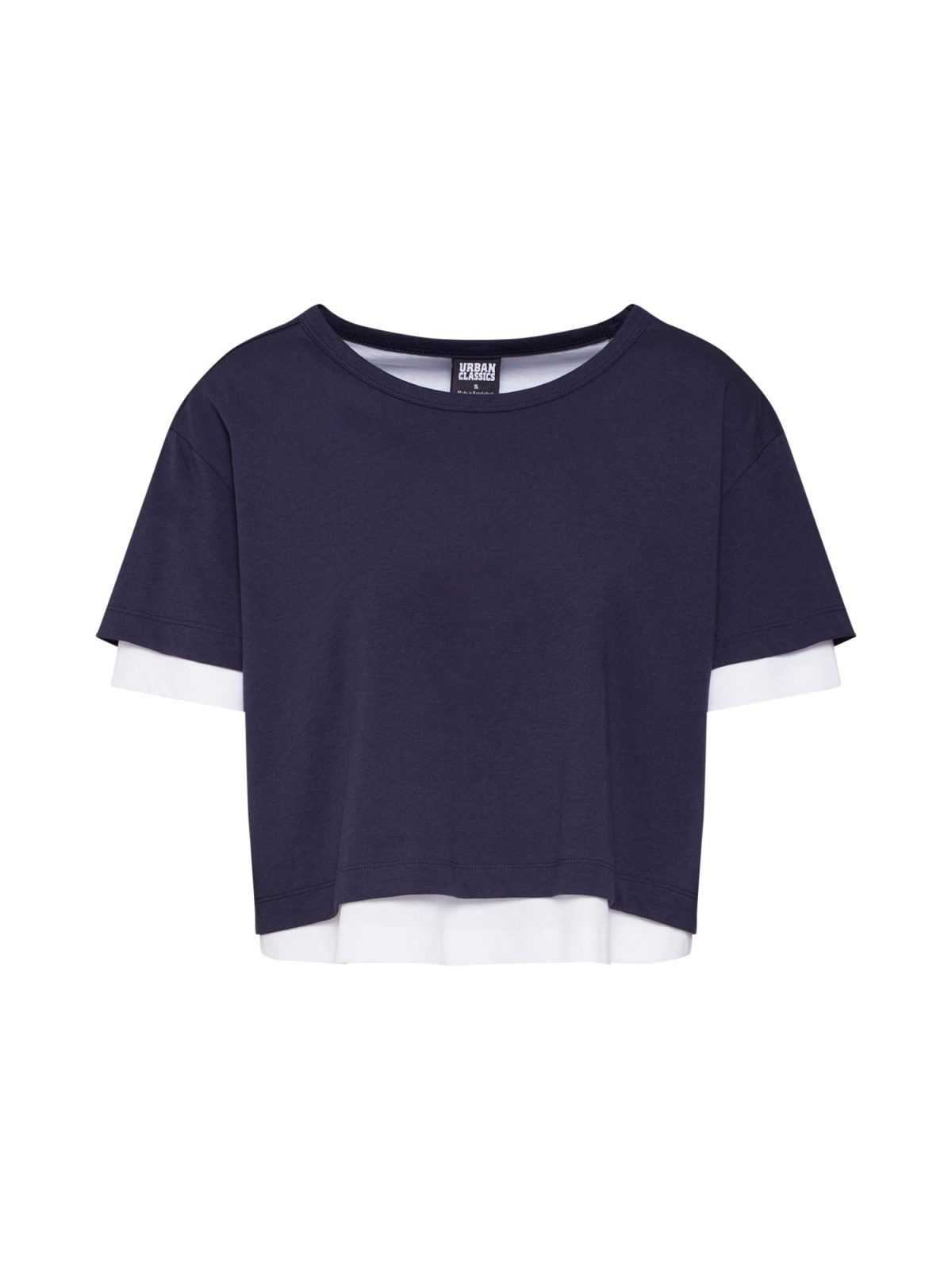 Urban Classics Majica  nočno modra / bela
