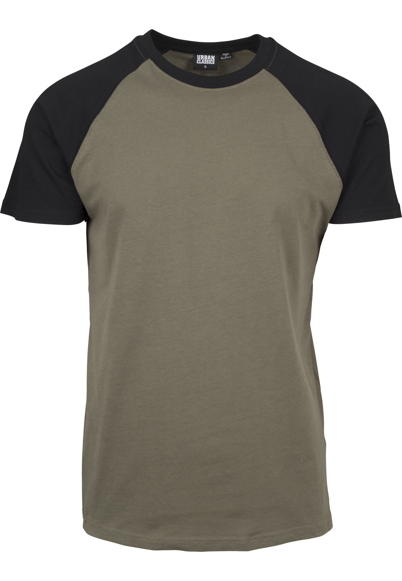 Urban Classics Majica  oliva / črna