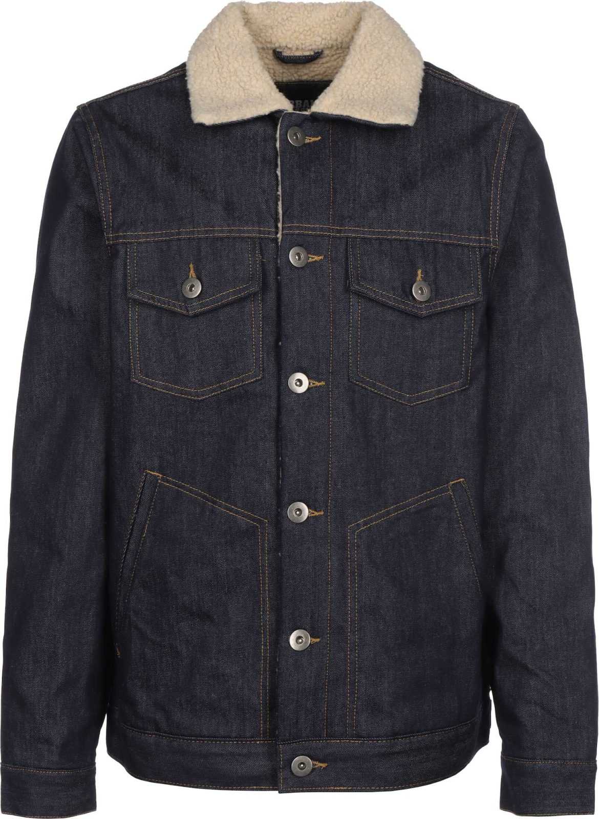 Urban Classics Prehodna jakna 'Sherpa'  temno modra