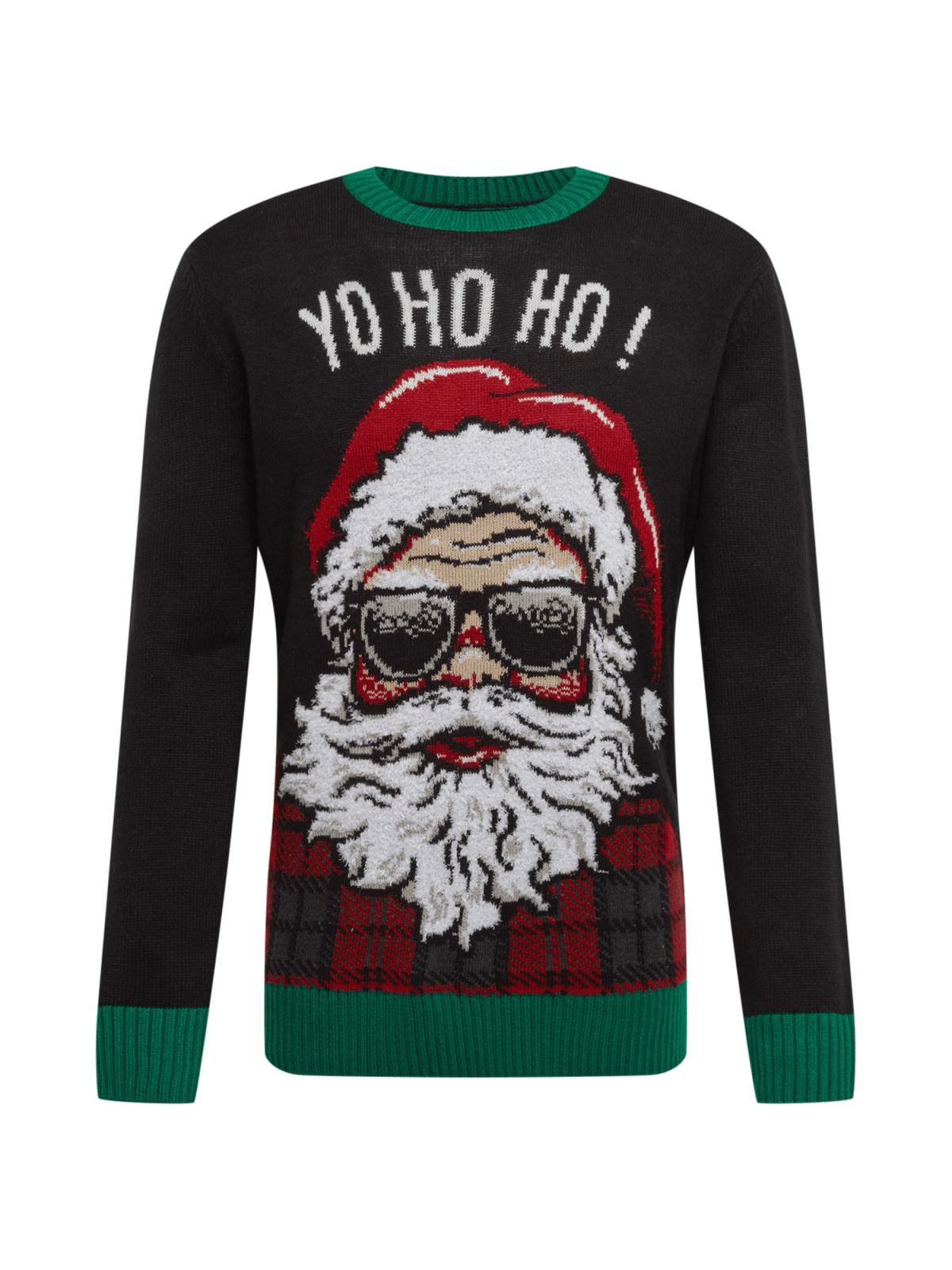 Urban Classics Pulover 'HoHoHo'  bež / zelena / rdeča / črna / bela
