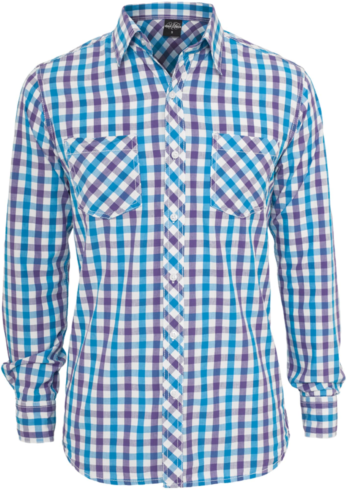 Urban Classics Srajca  modra / lila / bela