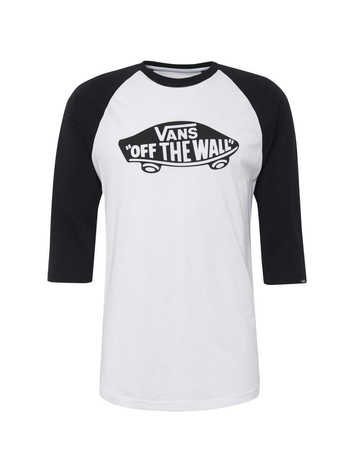 VANS Majica 'OTW RAGLAN'  črna / bela