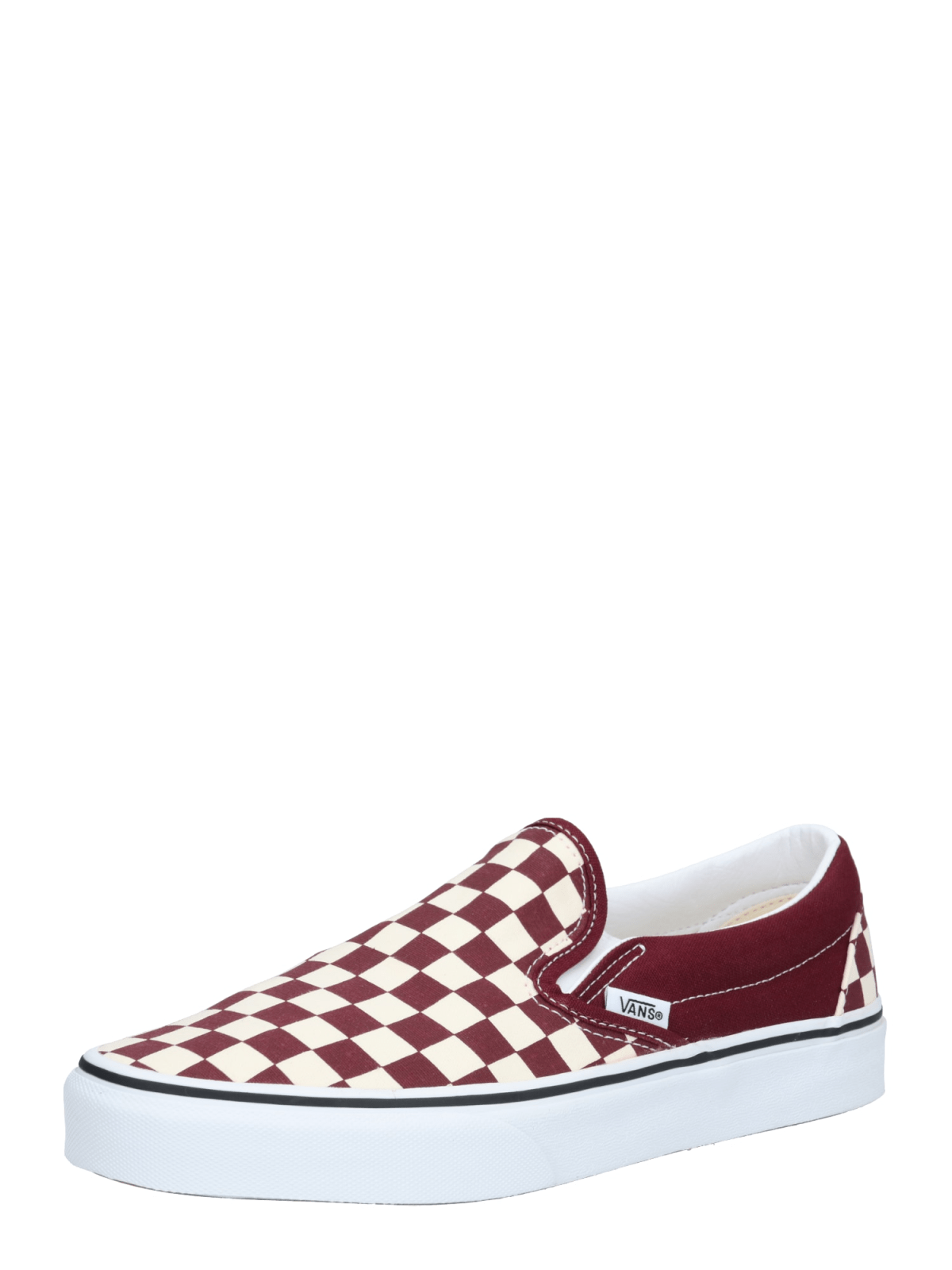 VANS Natikači 'Classic Slip-On'  bordo / bela