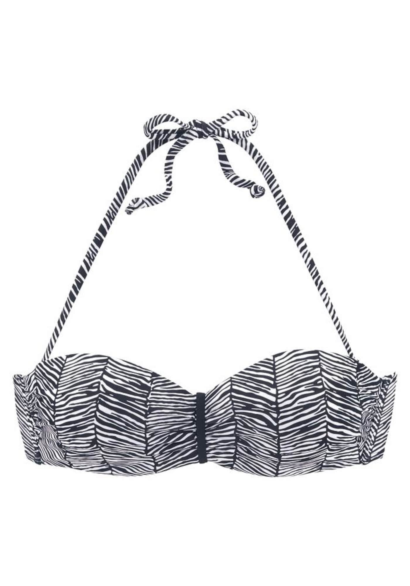 VENICE BEACH Bikini zgornji del 'Sugar'  črna / bela