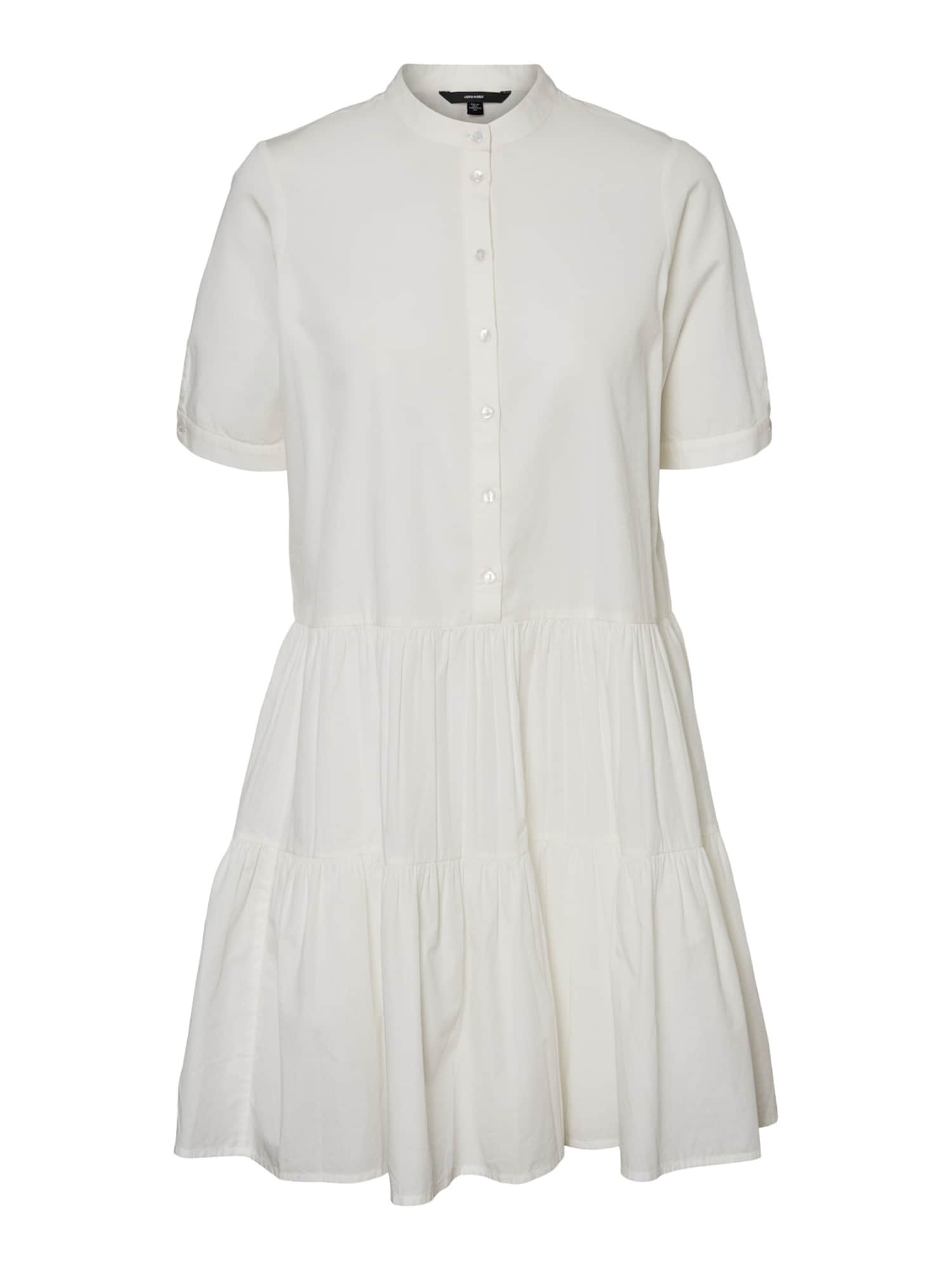 VERO MODA Dolga srajca 'Delta'  bela