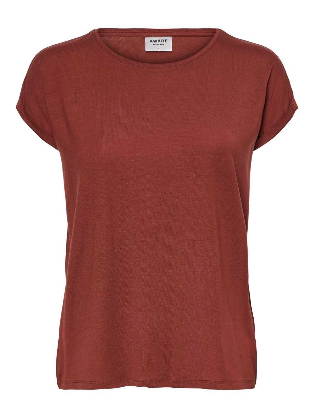 VERO MODA Majica 'AVA'  rjasto rjava