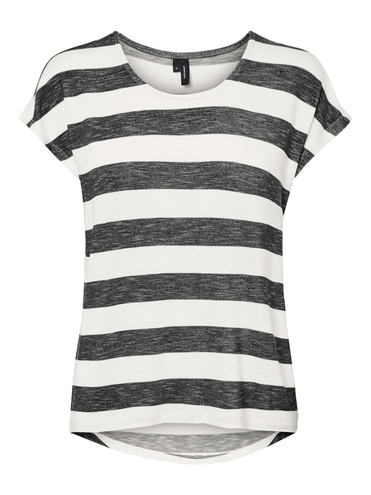 VERO MODA Majica 'Wide'  pegasto črna / bela