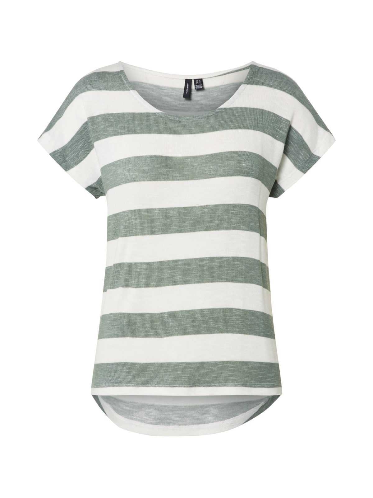 VERO MODA Majica  večbarvno zelena / bela