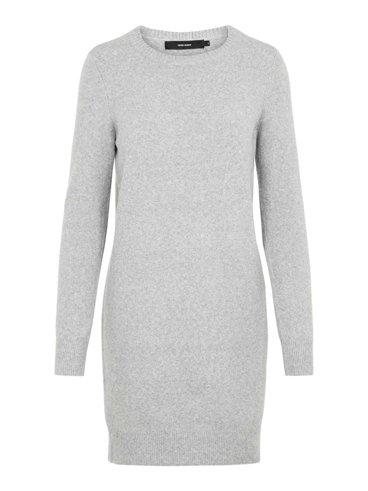 VERO MODA Pletena obleka 'Doffy'  svetlo siva