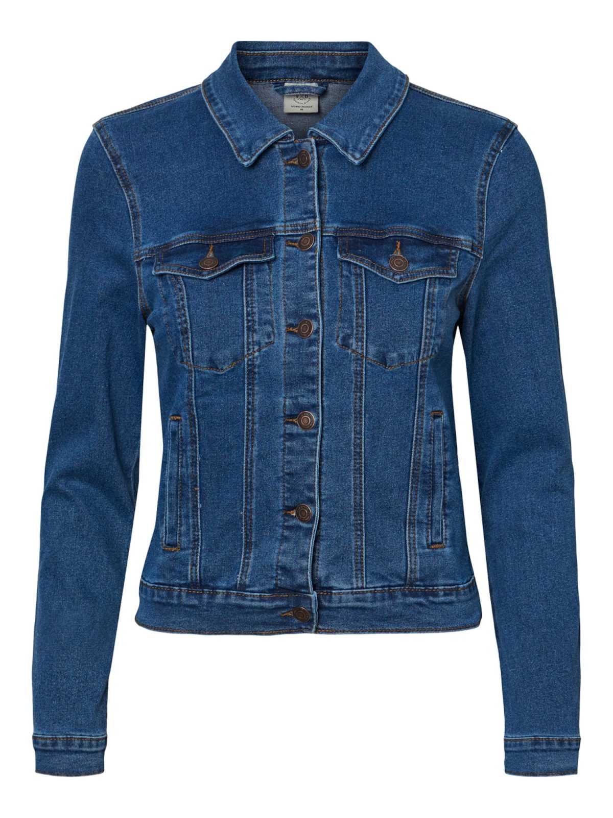 VERO MODA Prehodna jakna 'Hot Soya'  moder denim