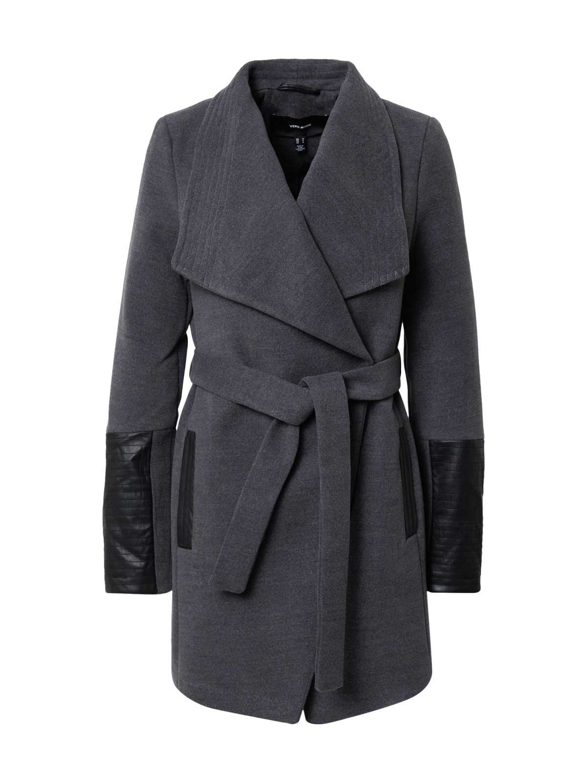 VERO MODA Prehodna jakna  temno siva / črna