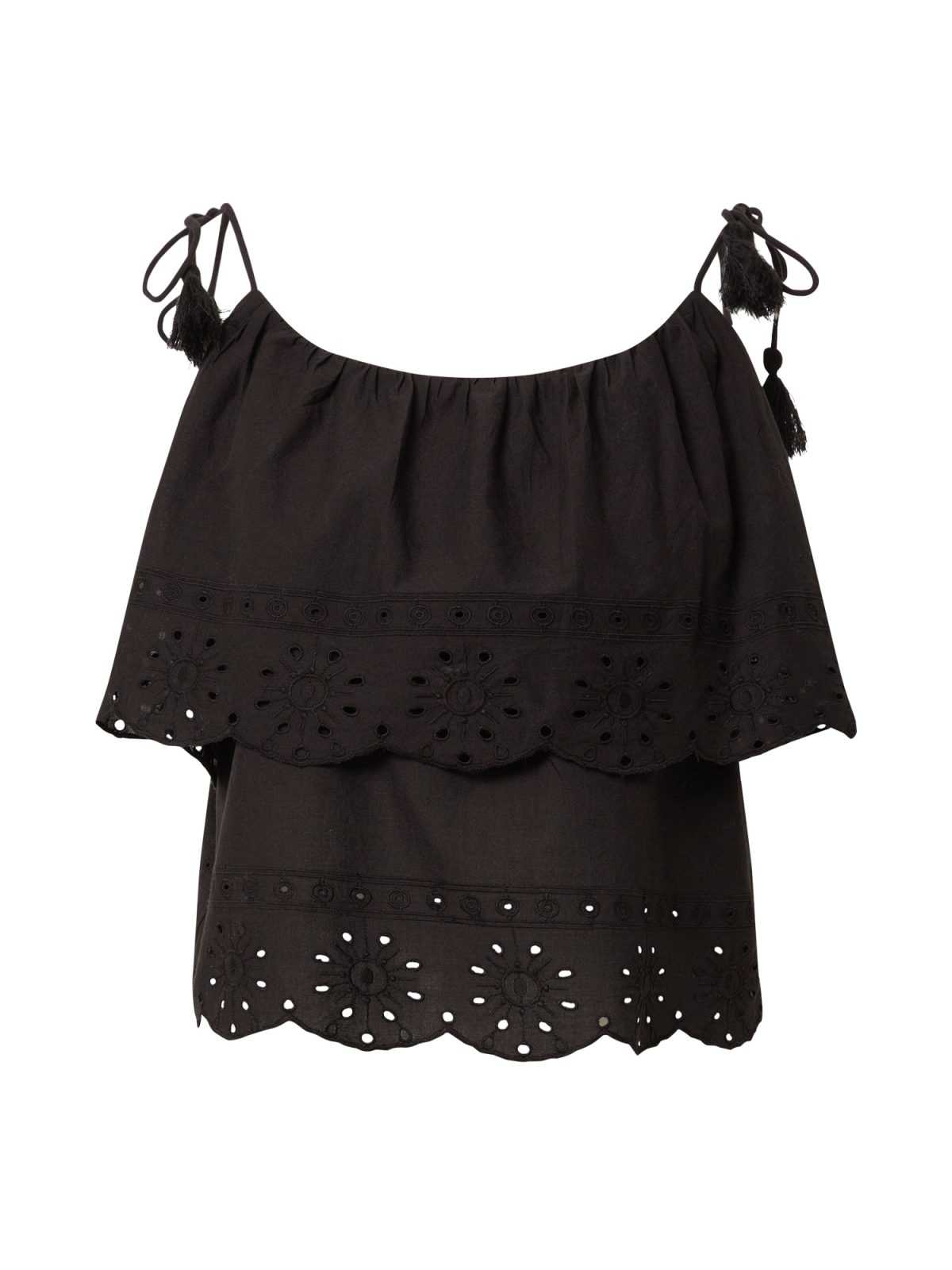 VERO MODA Top 'Zakynthos'  črna